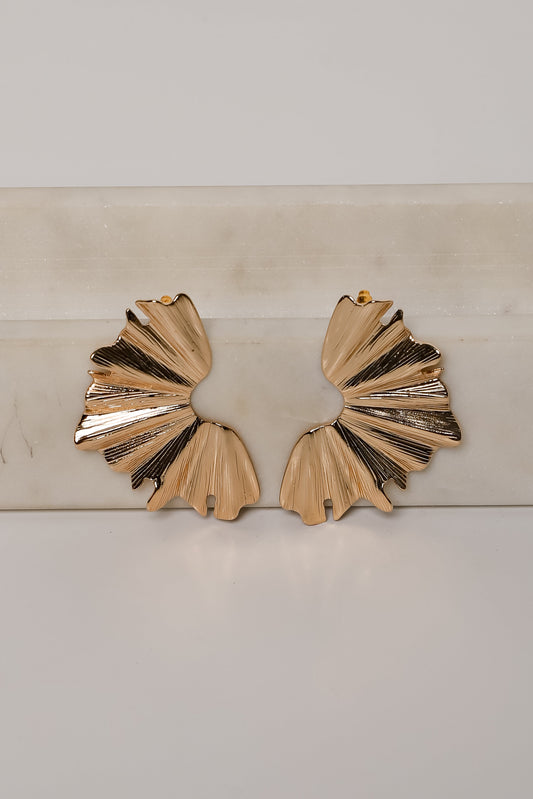 Claire Gold Statement Earrings