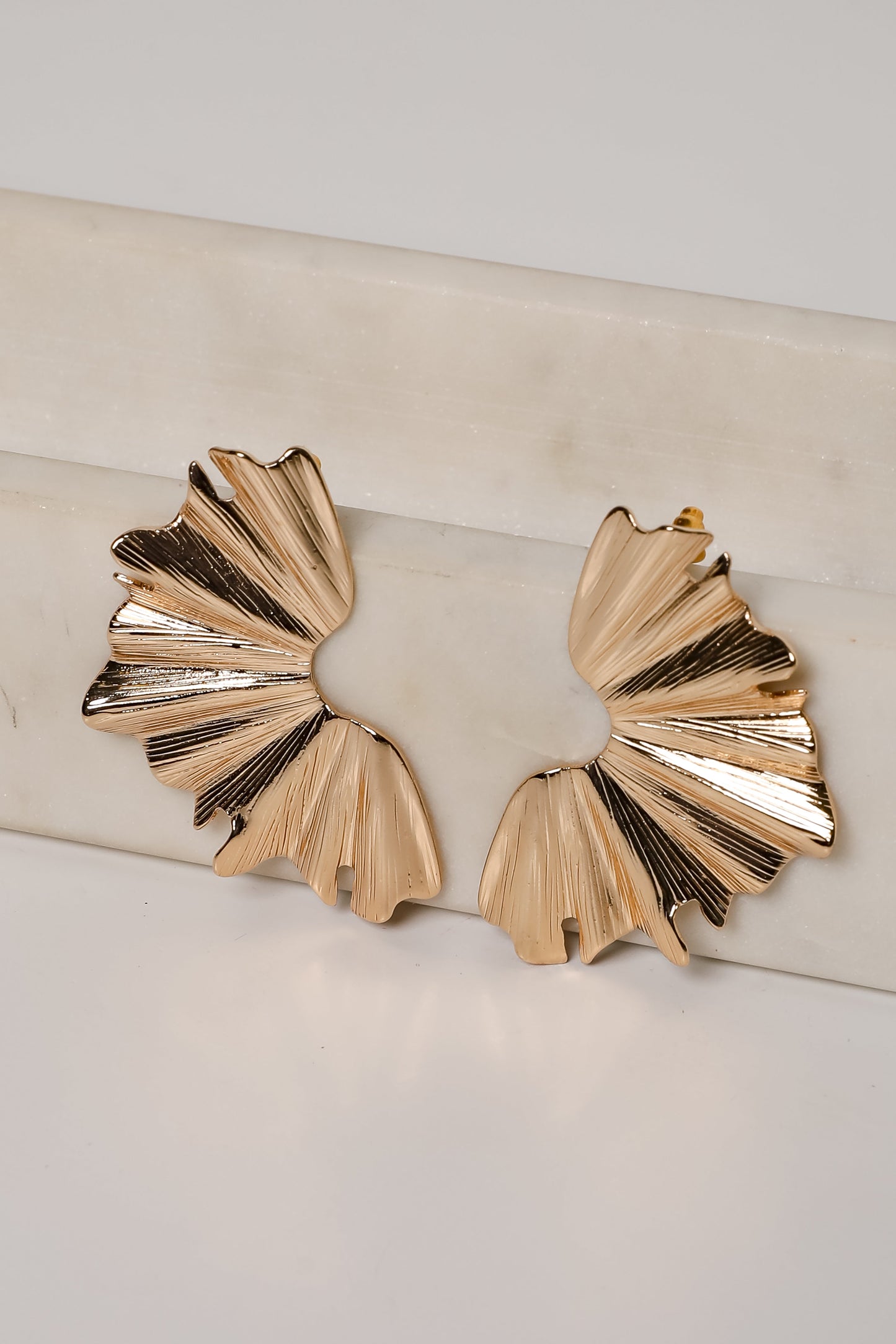 Claire Gold Statement Earrings