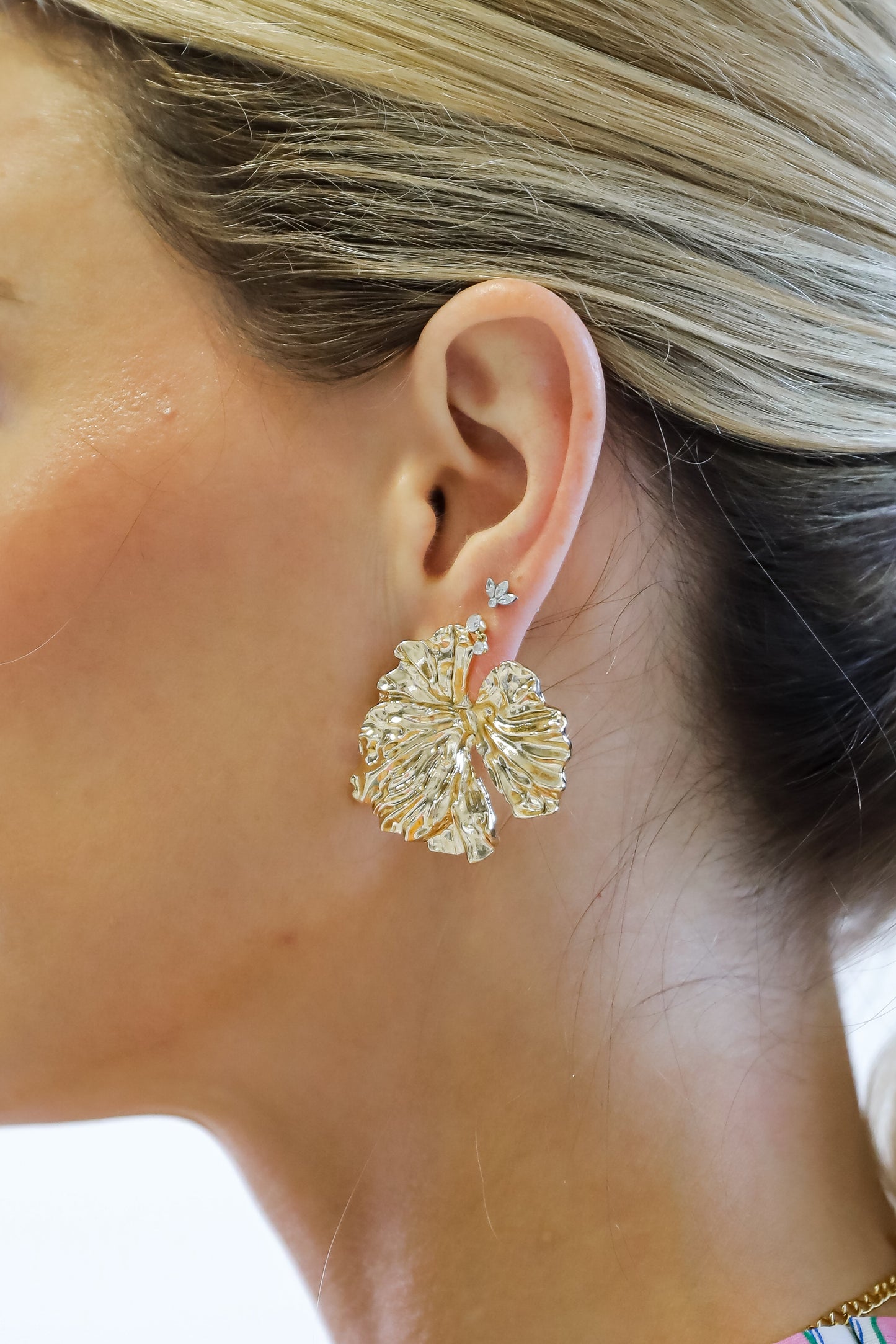 FINAL SALE - Quinn Textured Statement Earrings