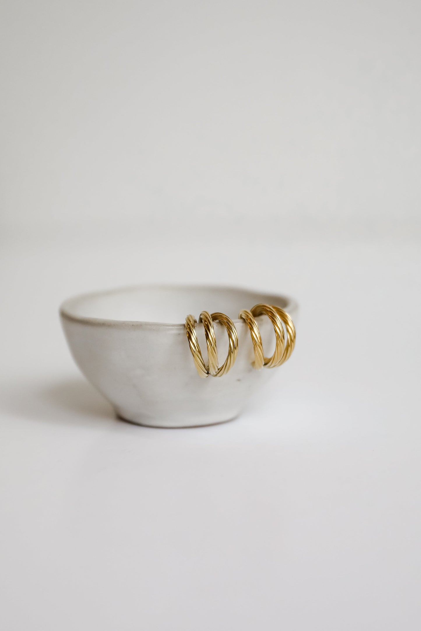 Eliza Gold Triple Hoop Earrings