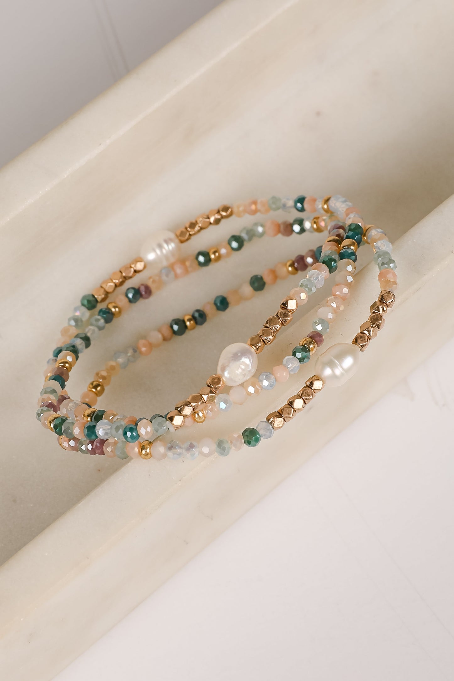 Jane Green Beaded Bracelet Set