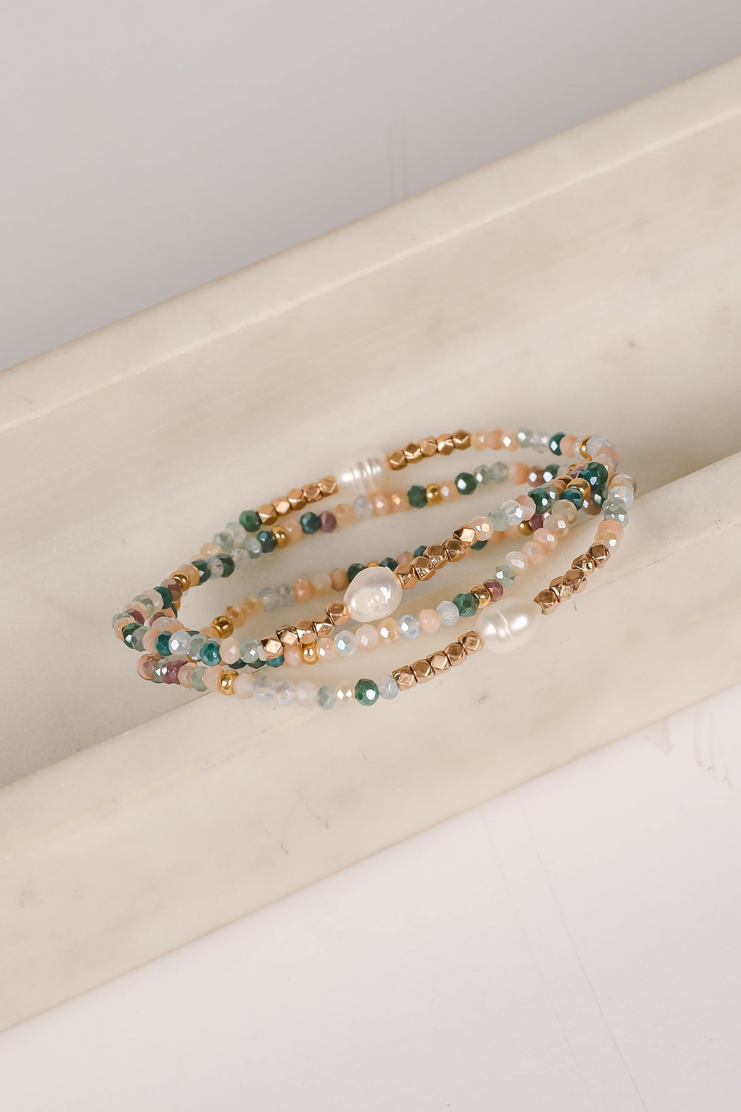 Jane Green Beaded Bracelet Set