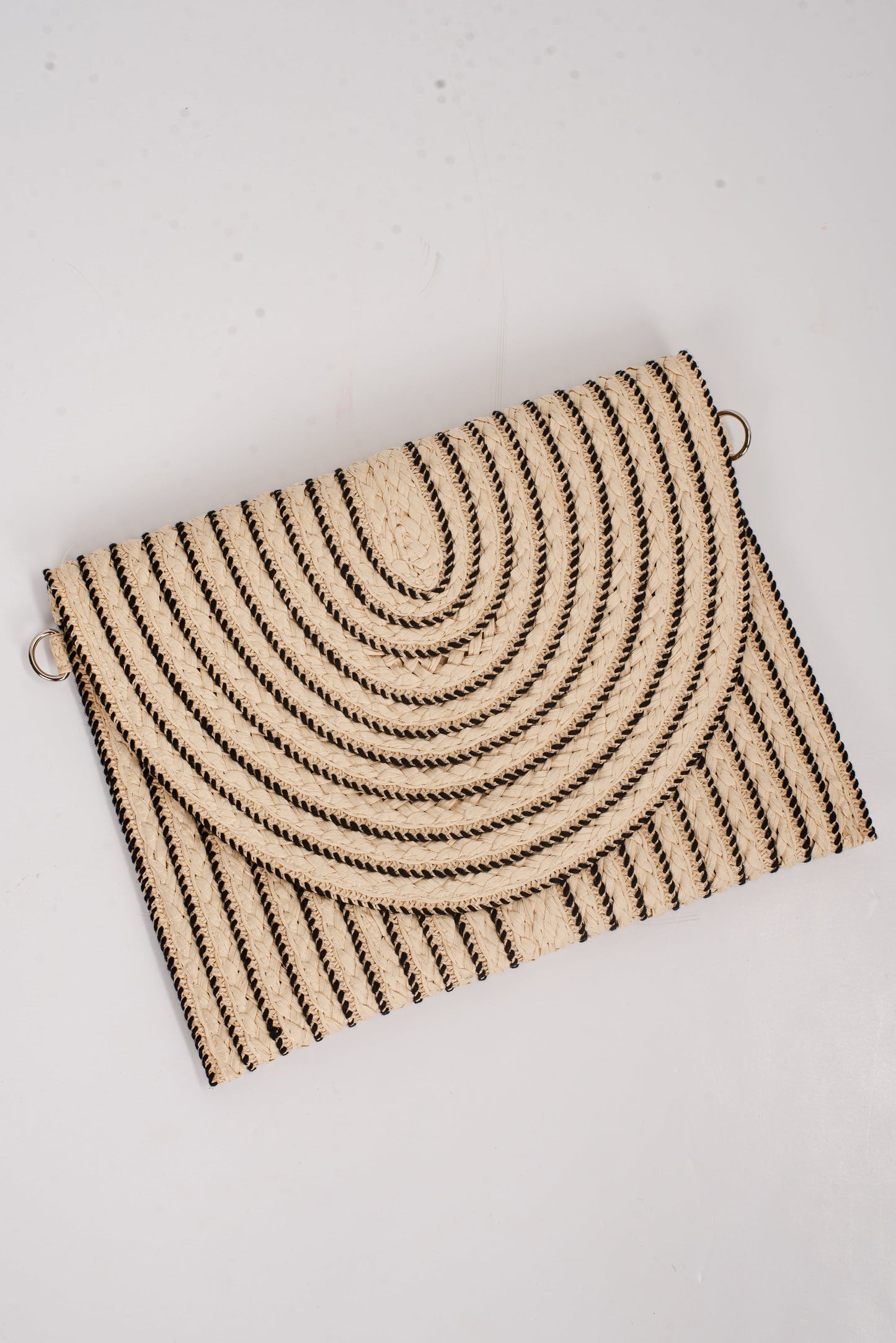 Tropical Travels Straw Clutch