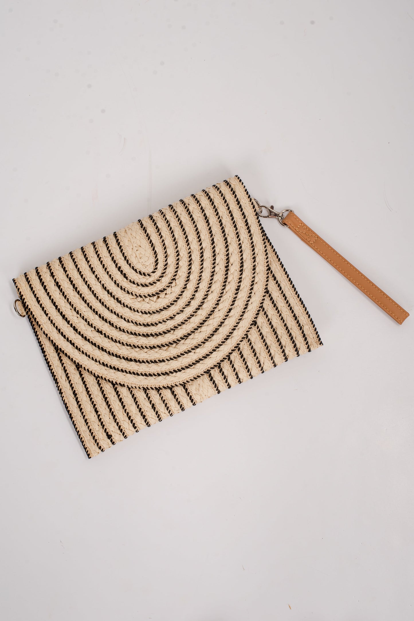 Tropical Travels Straw Clutch