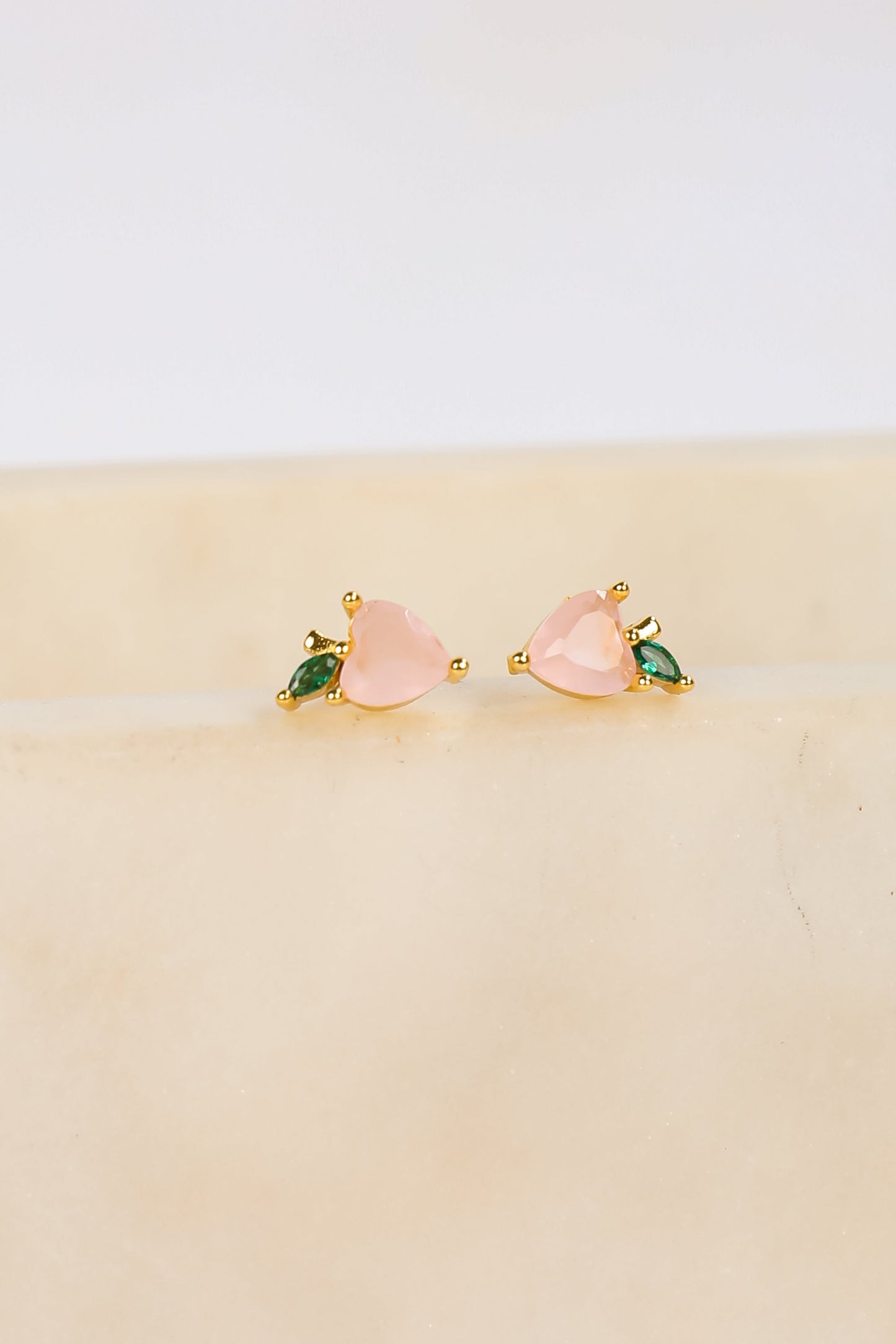 Scarlett Light Pink Gemstone Stud Earrings