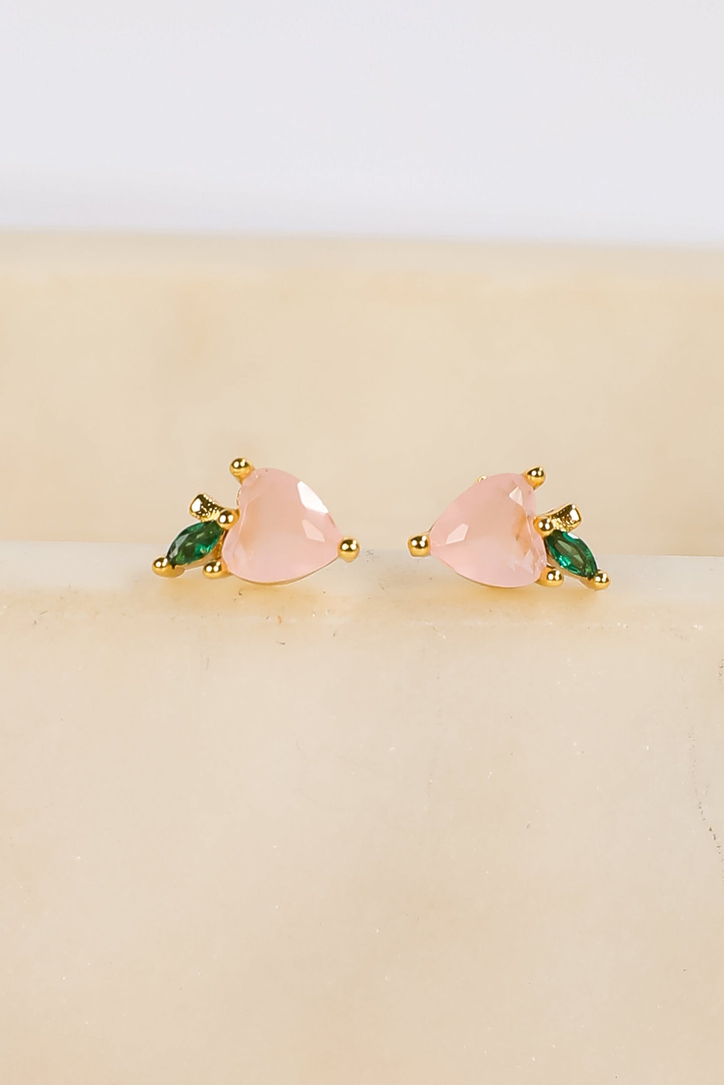 Scarlett Light Pink Gemstone Stud Earrings