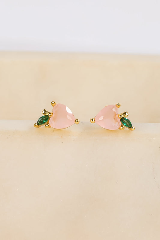 Scarlett Light Pink Gemstone Stud Earrings