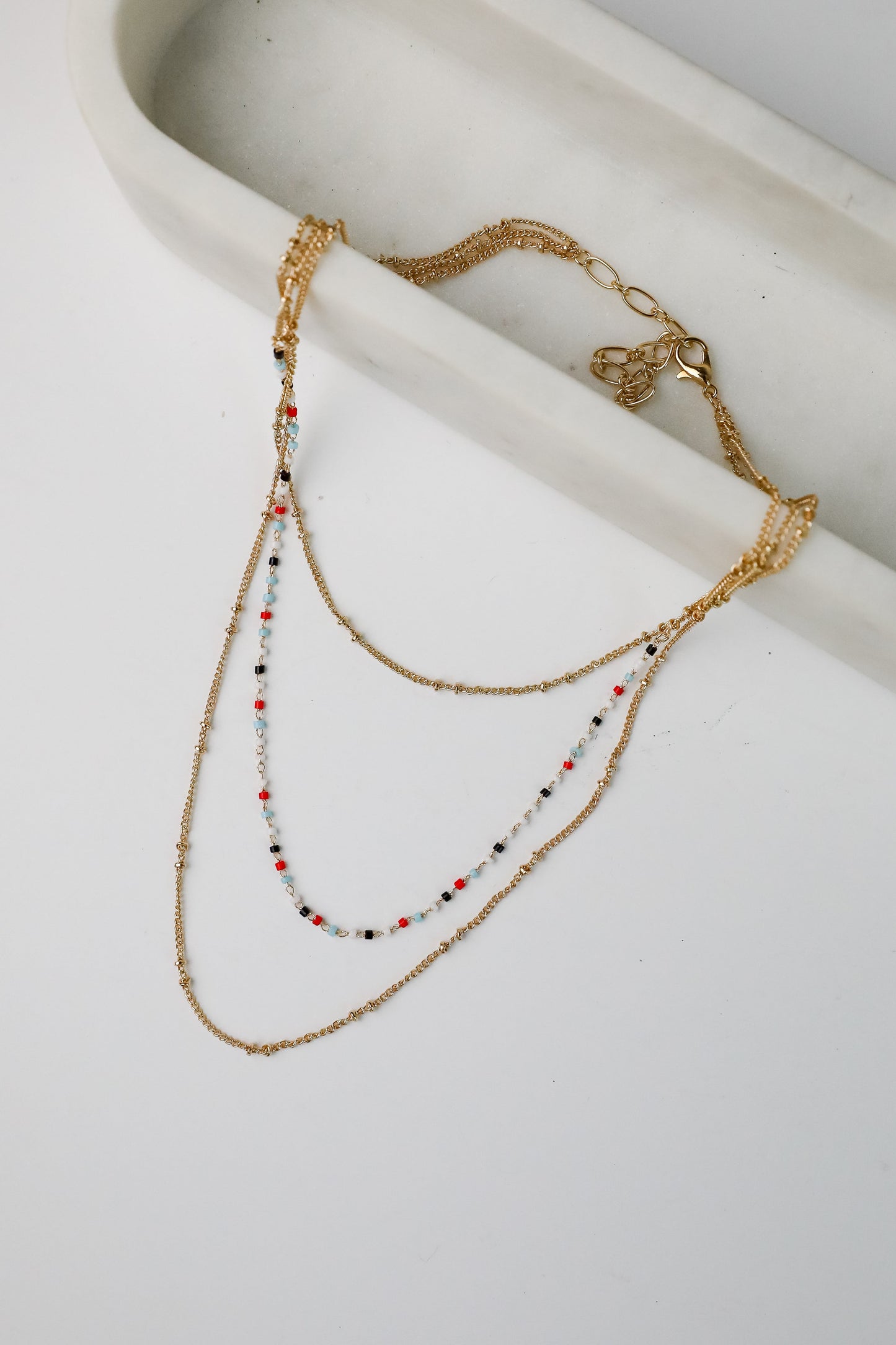 FINAL SALE - Sophie Multi Beaded Layered Necklace