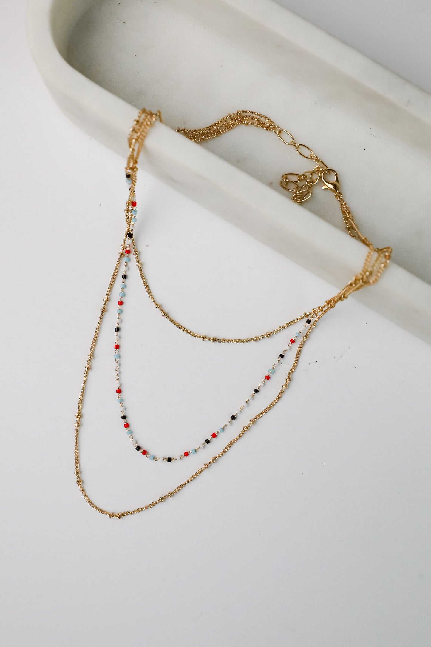 FINAL SALE - Sophie Multi Beaded Layered Necklace