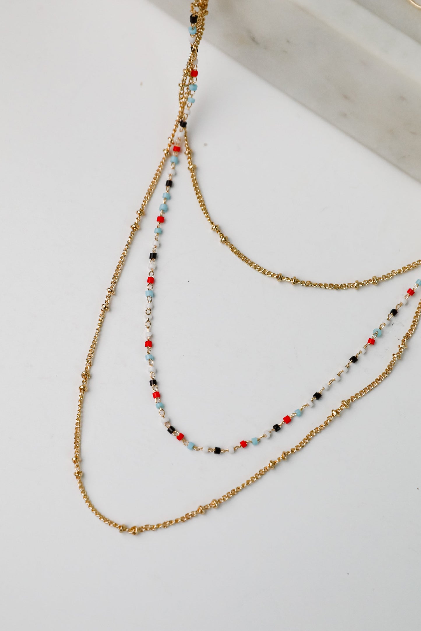 FINAL SALE - Sophie Multi Beaded Layered Necklace