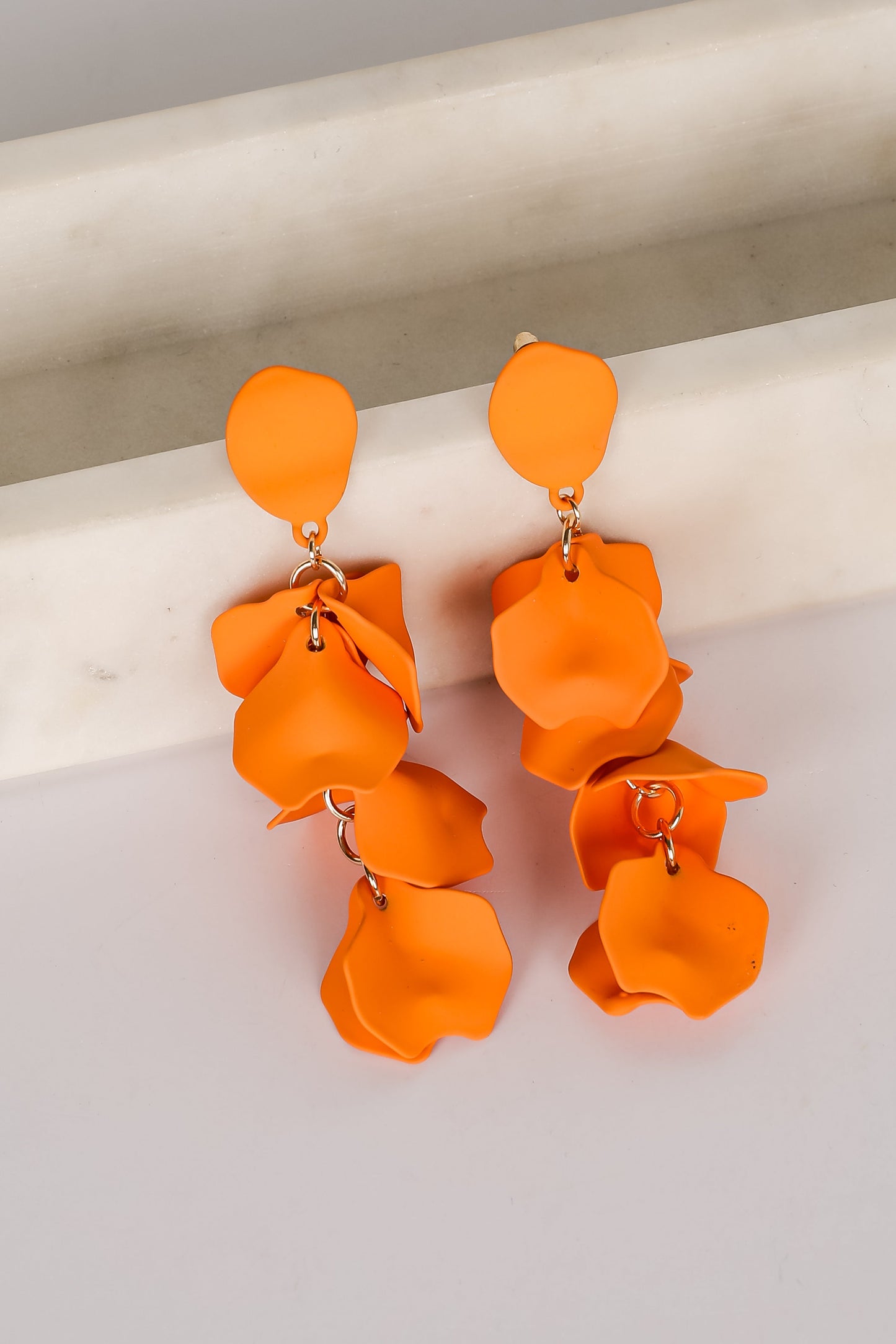 FINAL SALE - Dorothy Orange Statement Earrings