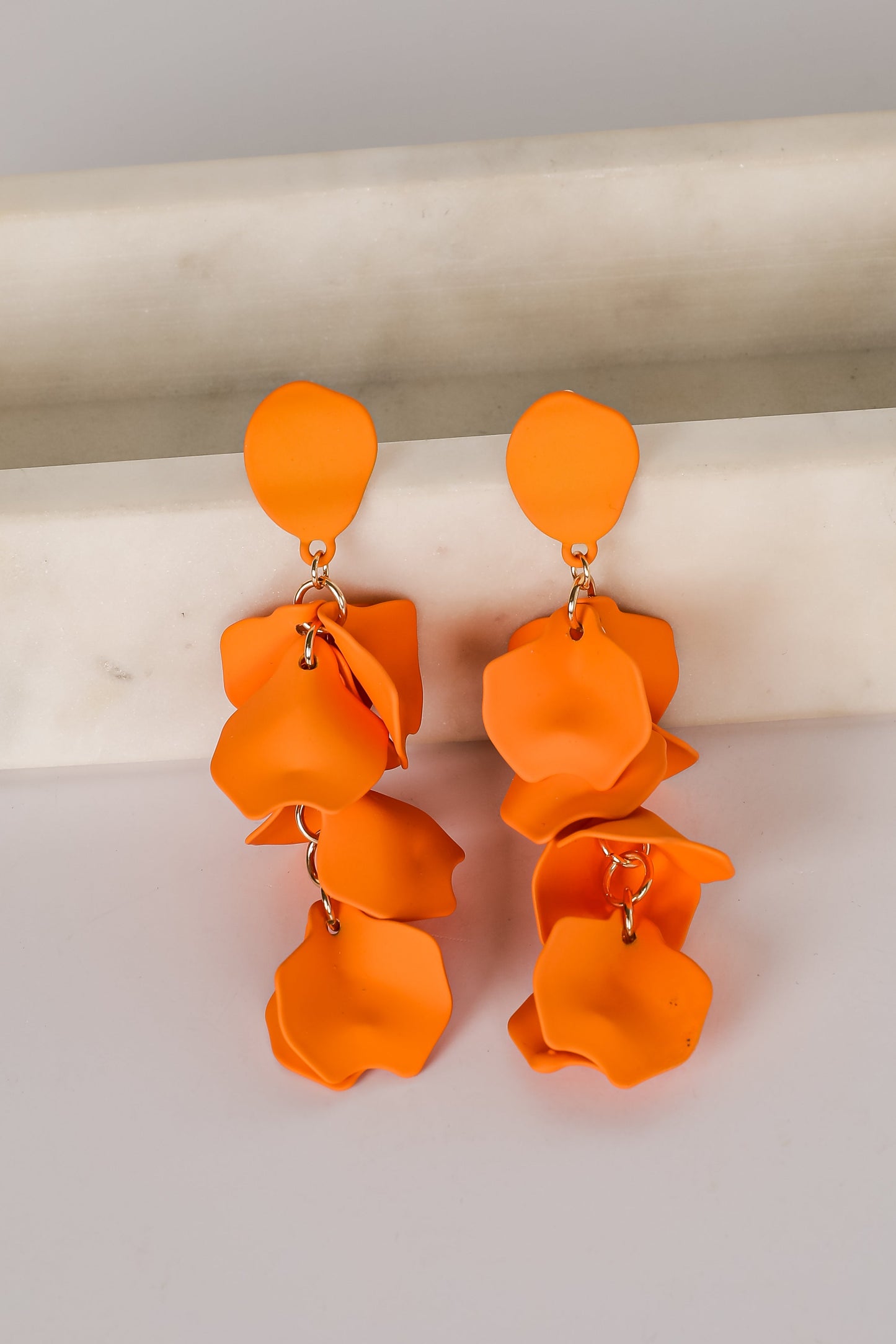 FINAL SALE - Dorothy Orange Statement Earrings