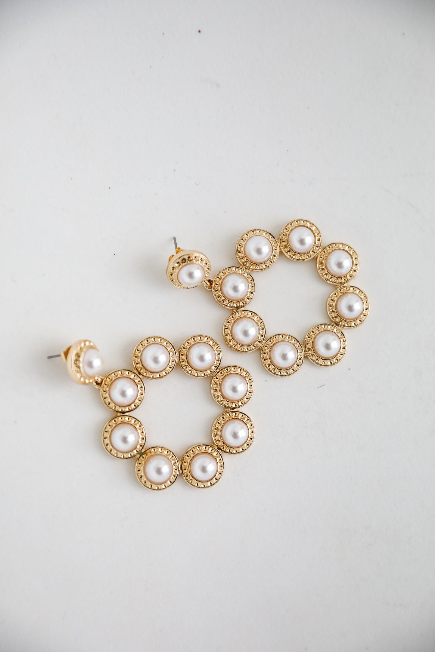 FINAL SALE - Melissa White Pearl Statement Earrings