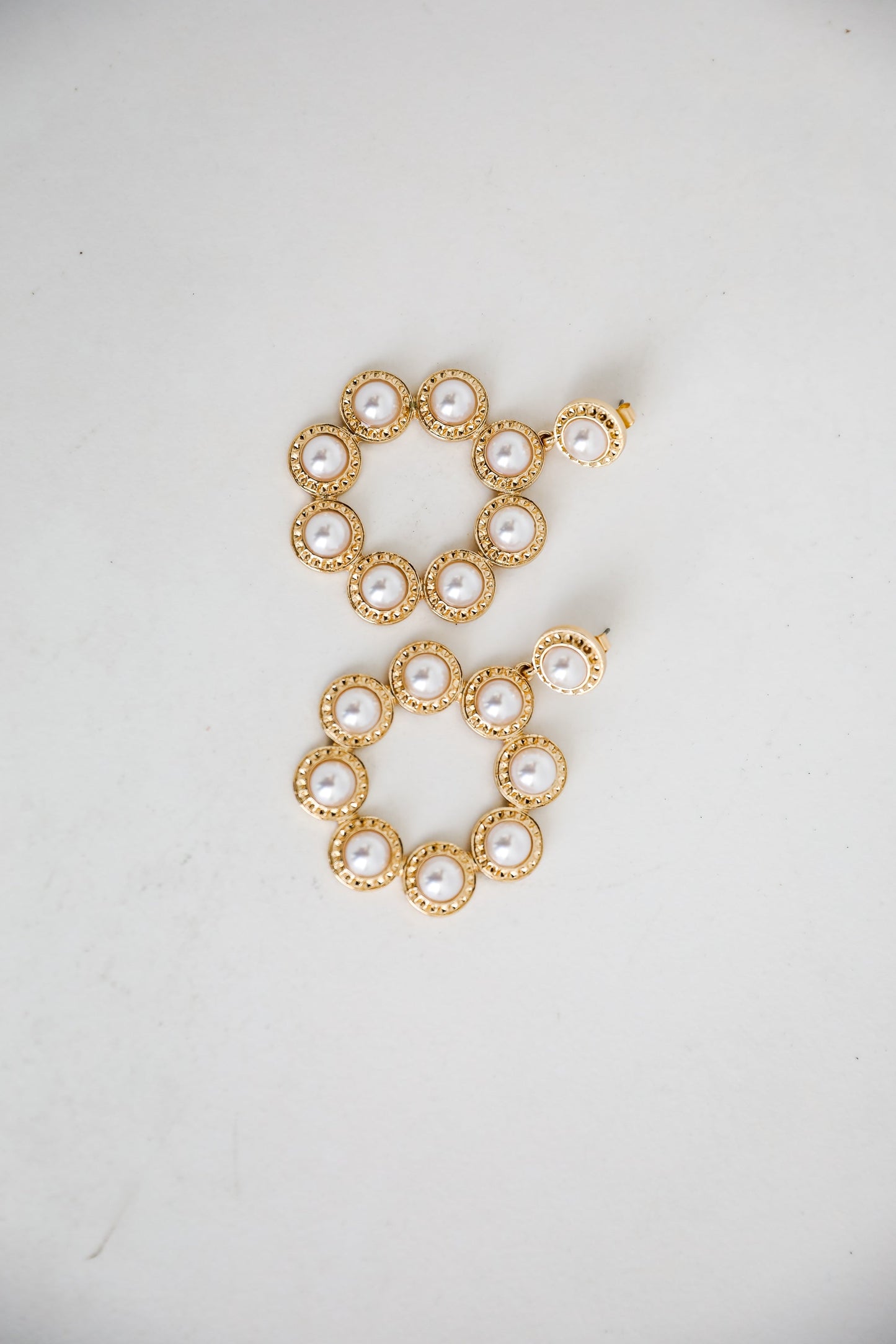 FINAL SALE - Melissa White Pearl Statement Earrings