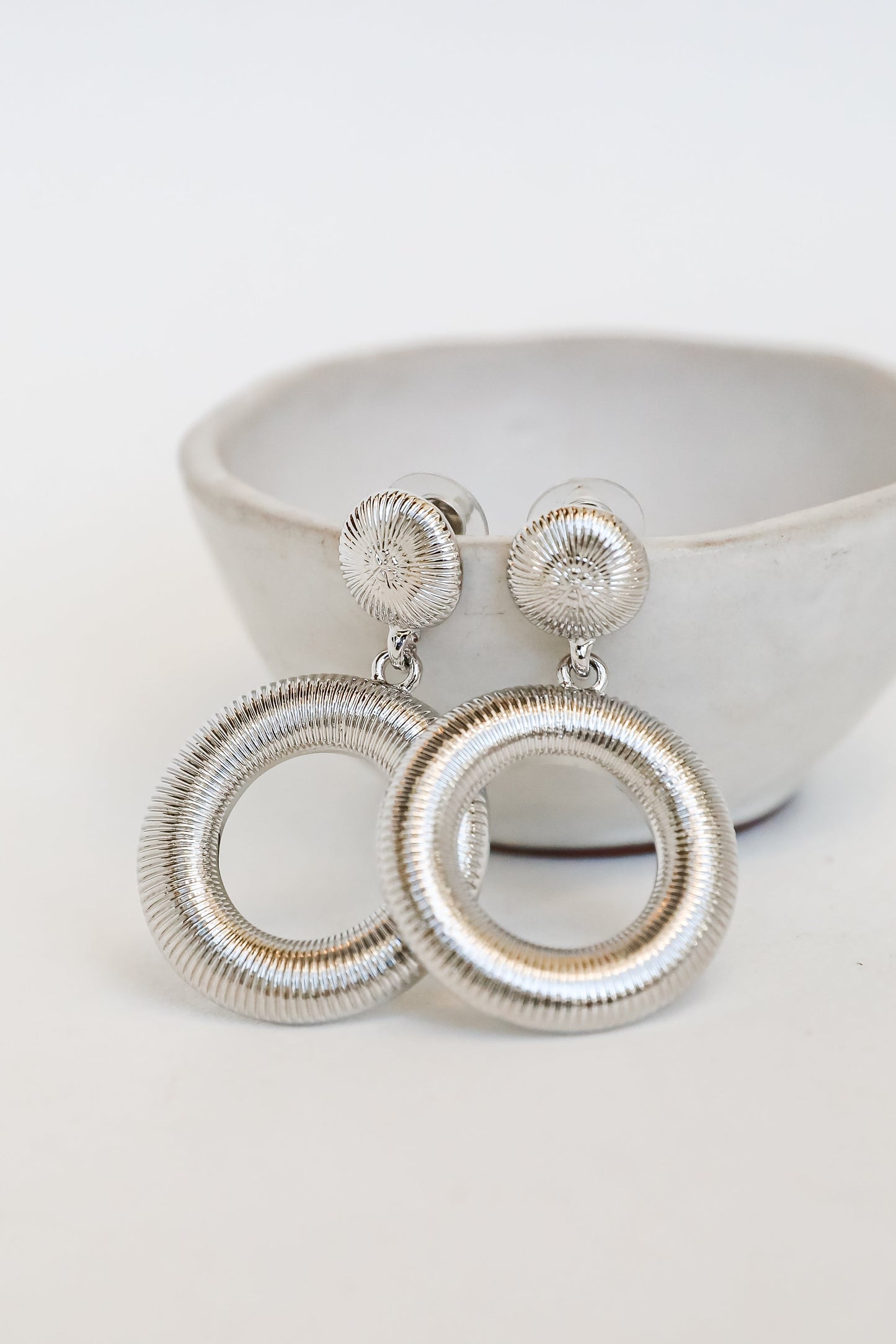 FINAL SALE - Lilly Circle Drop Earrings