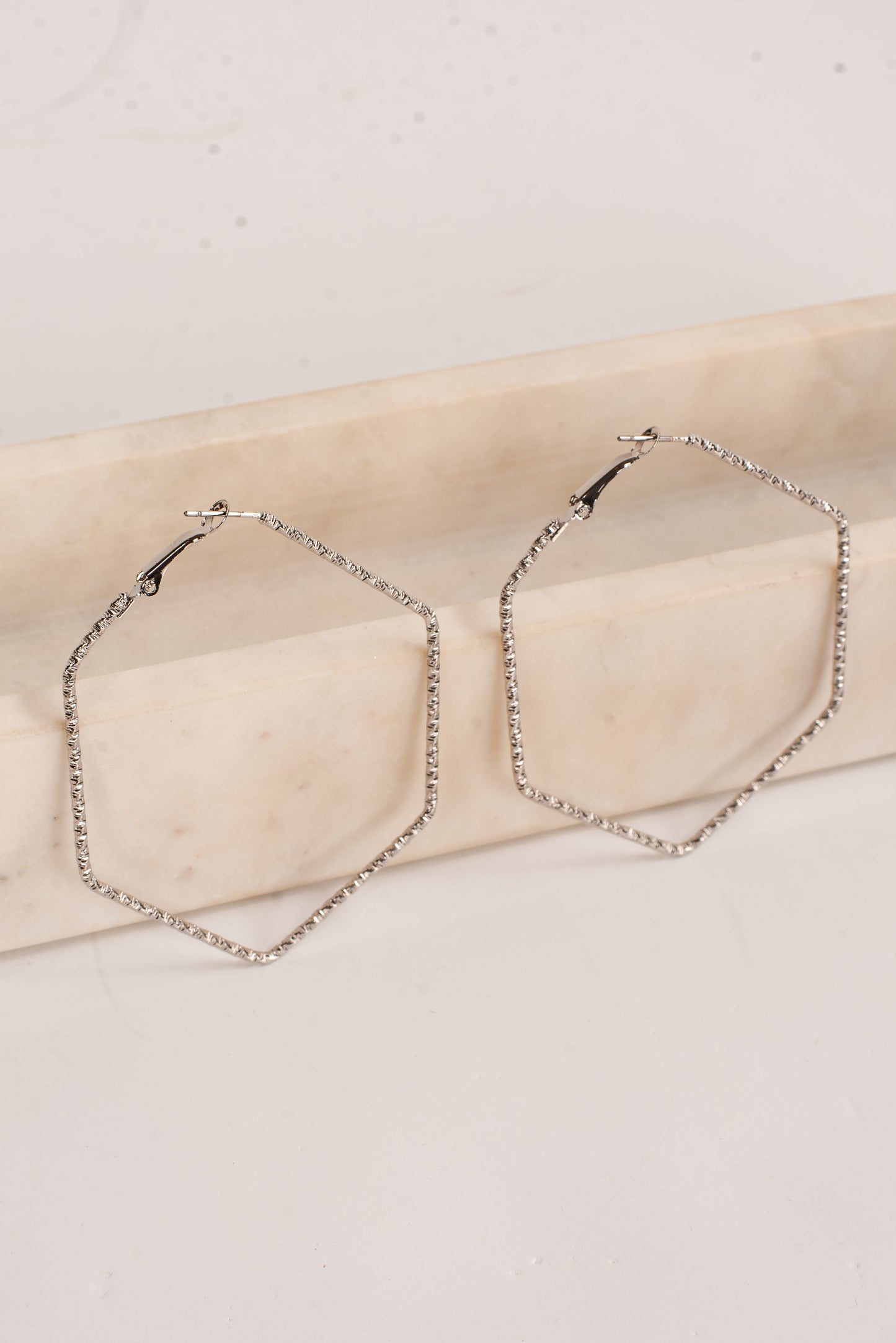 Heidi Hexagon Hoop Earrings