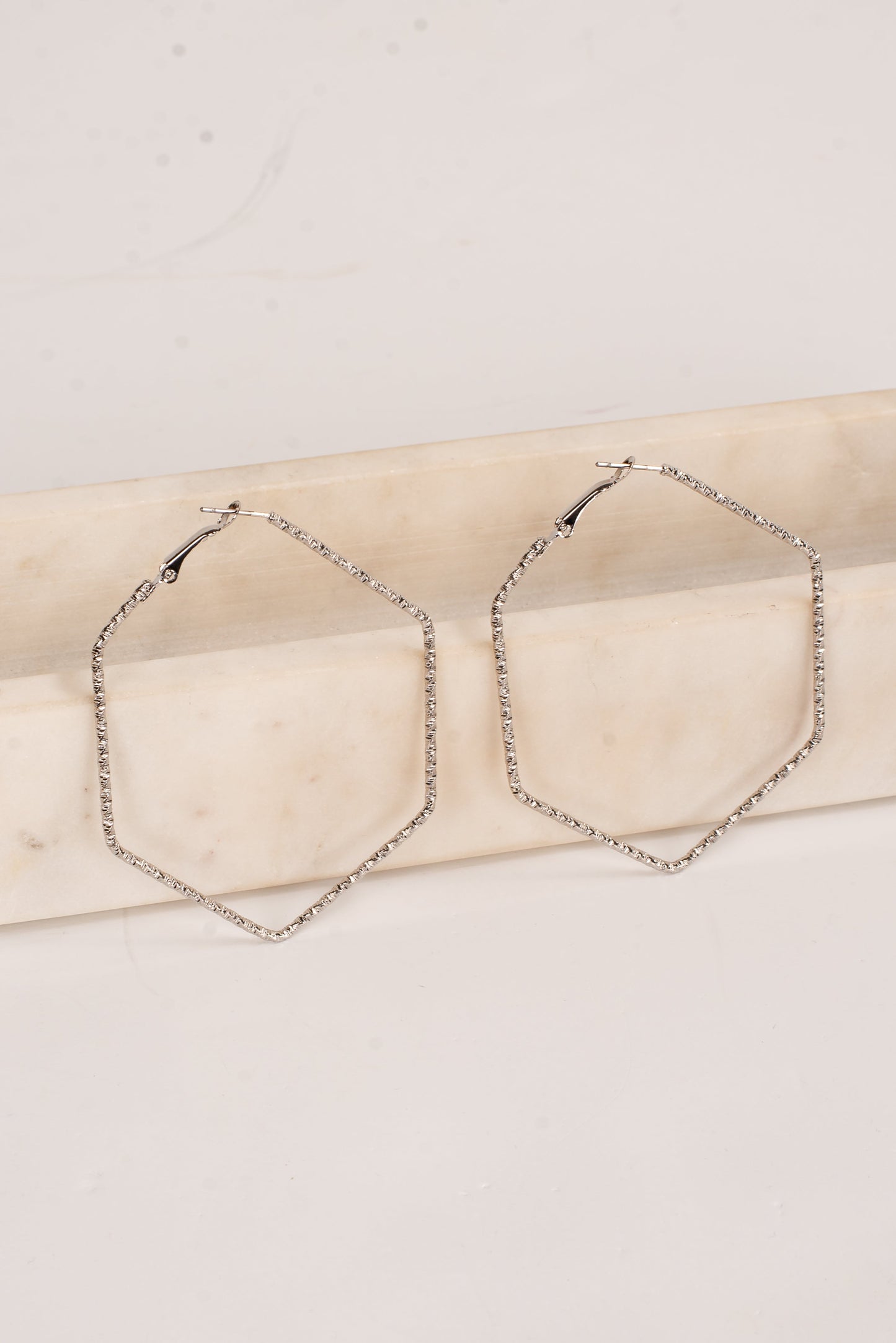 Heidi Hexagon Hoop Earrings