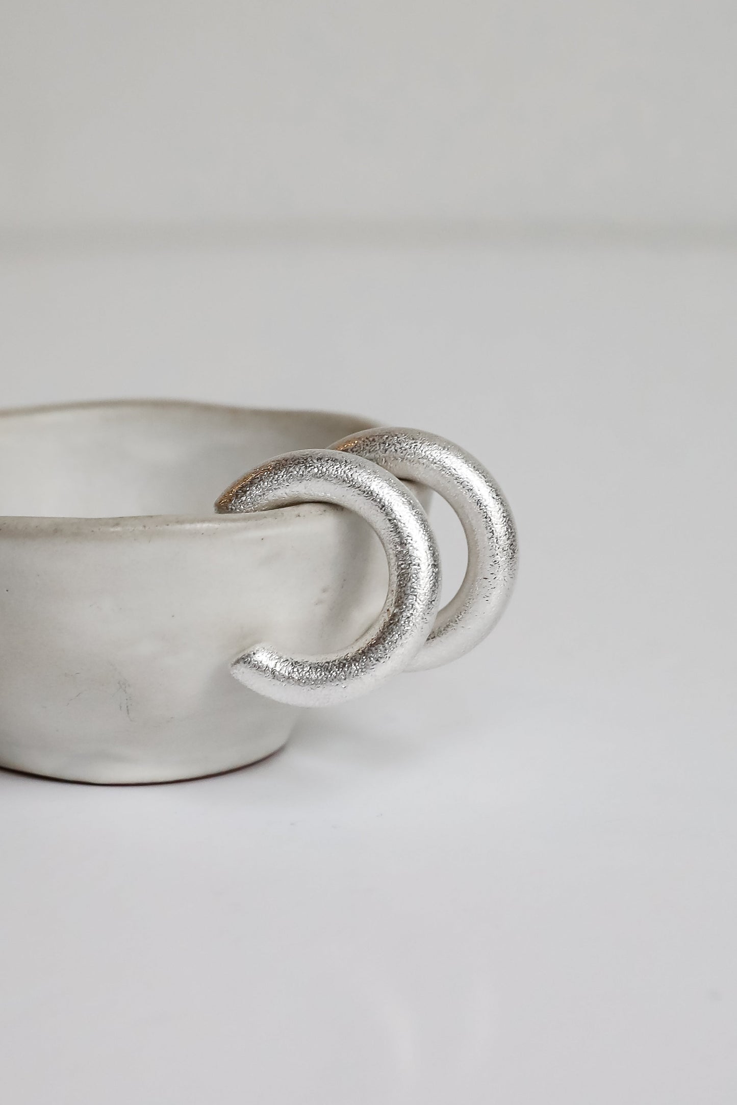 Eloise Silver Hoop Earrings