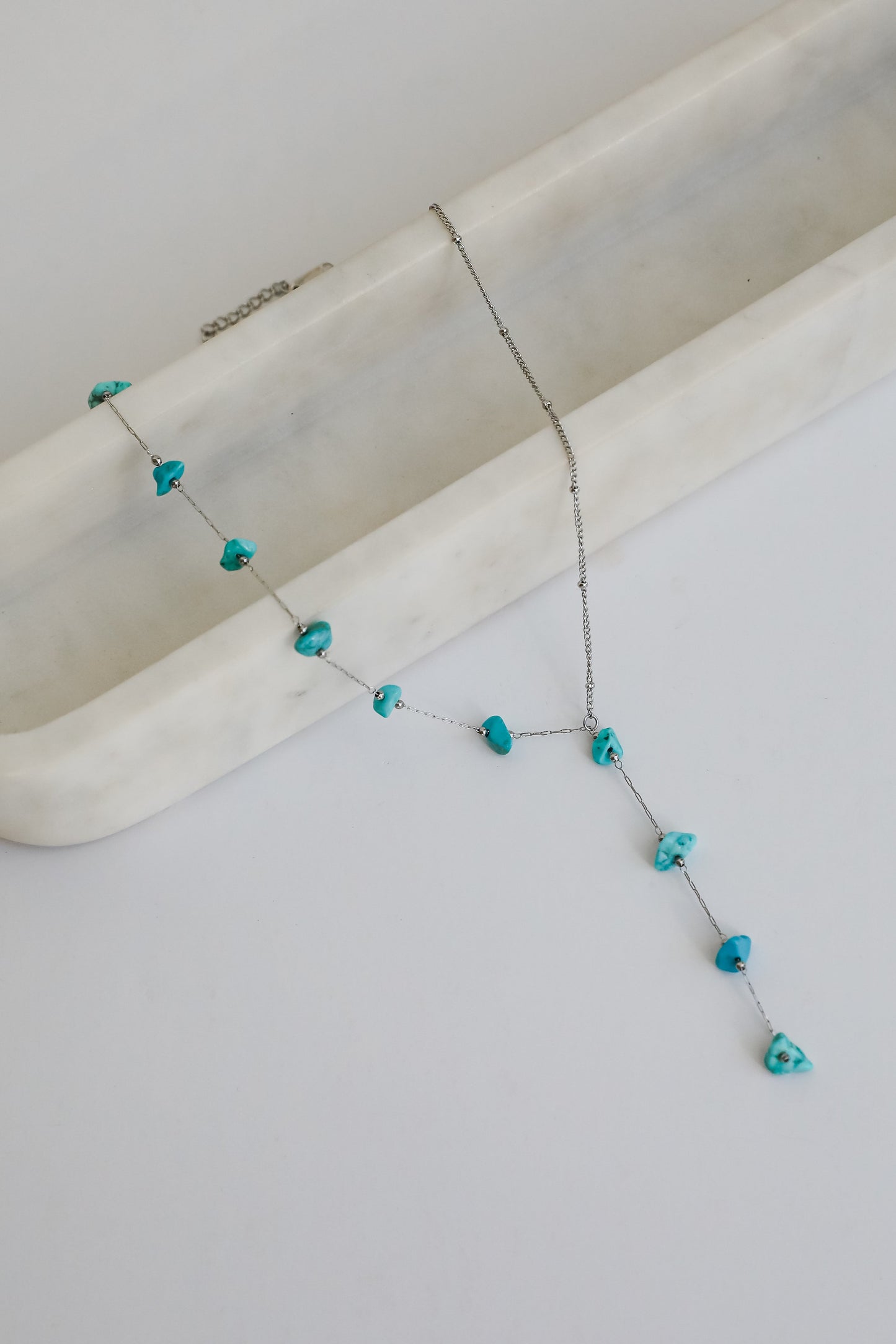 FINAL SALE - Allison Silver Stone Charm Necklace