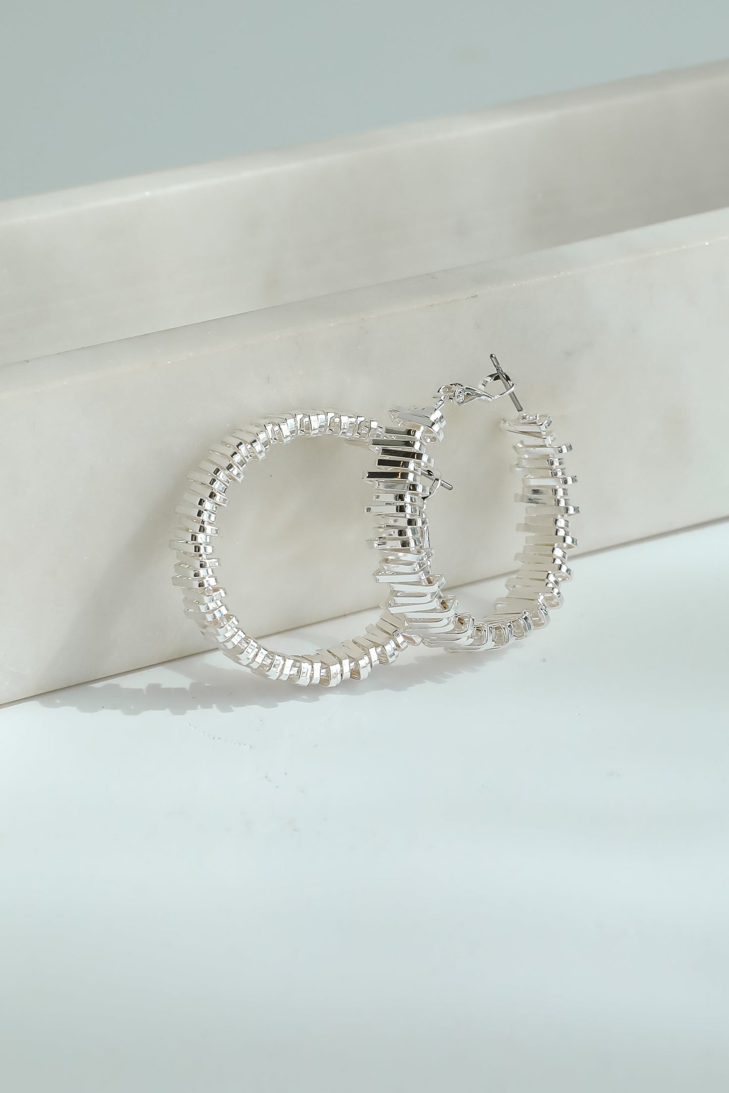 Ruth Textured Hoop Earrings