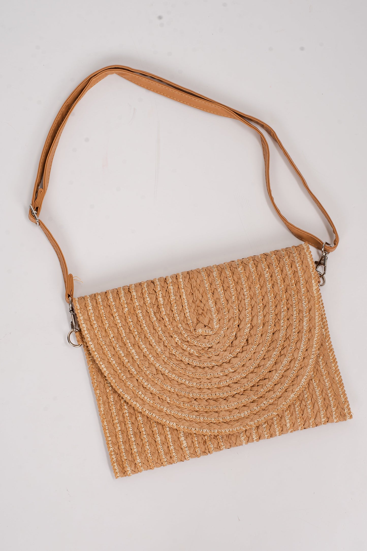 Tropical Travels Straw Clutch