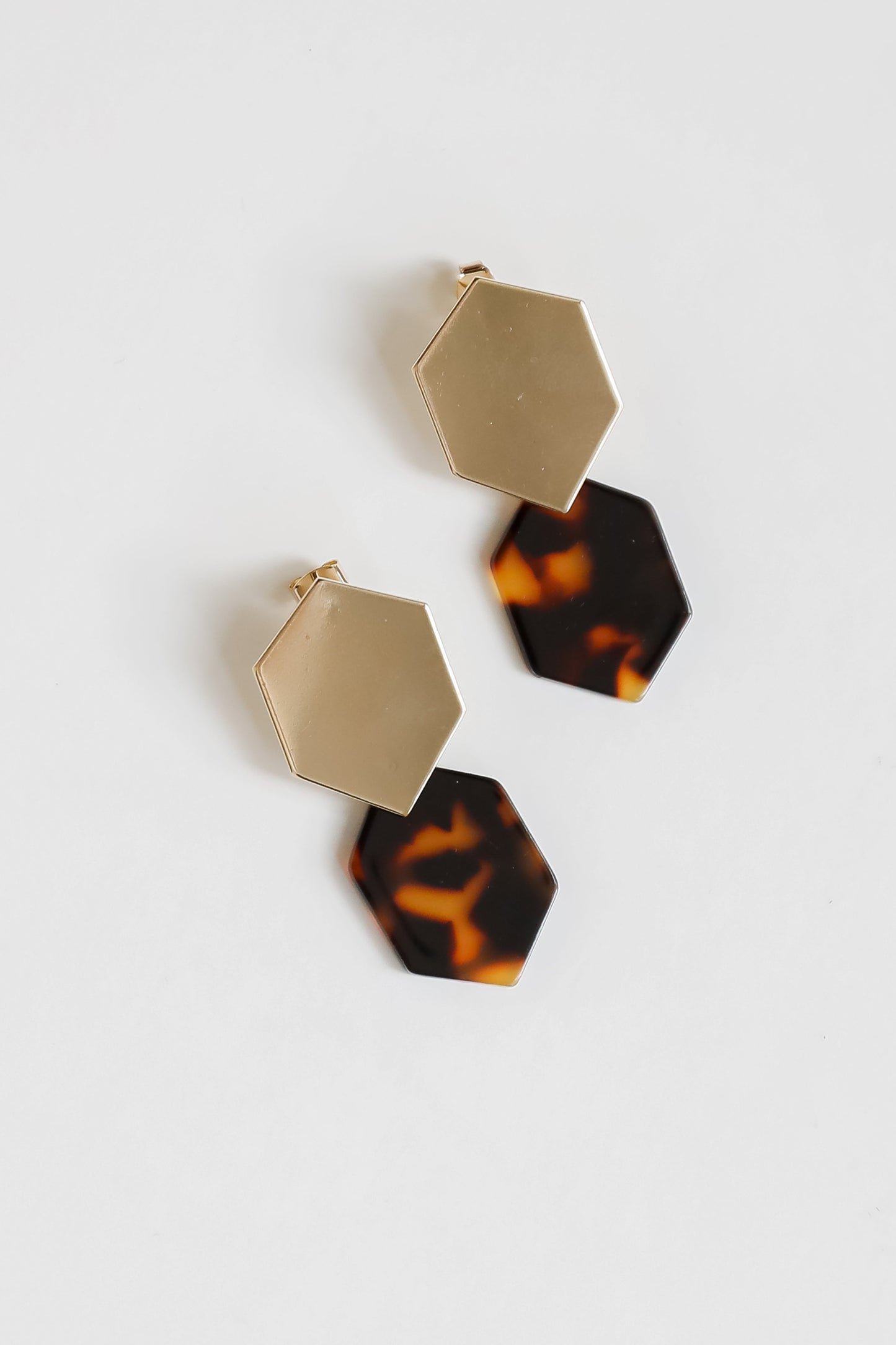 FINAL SALE - Leighton Tortoise Drop Earrings
