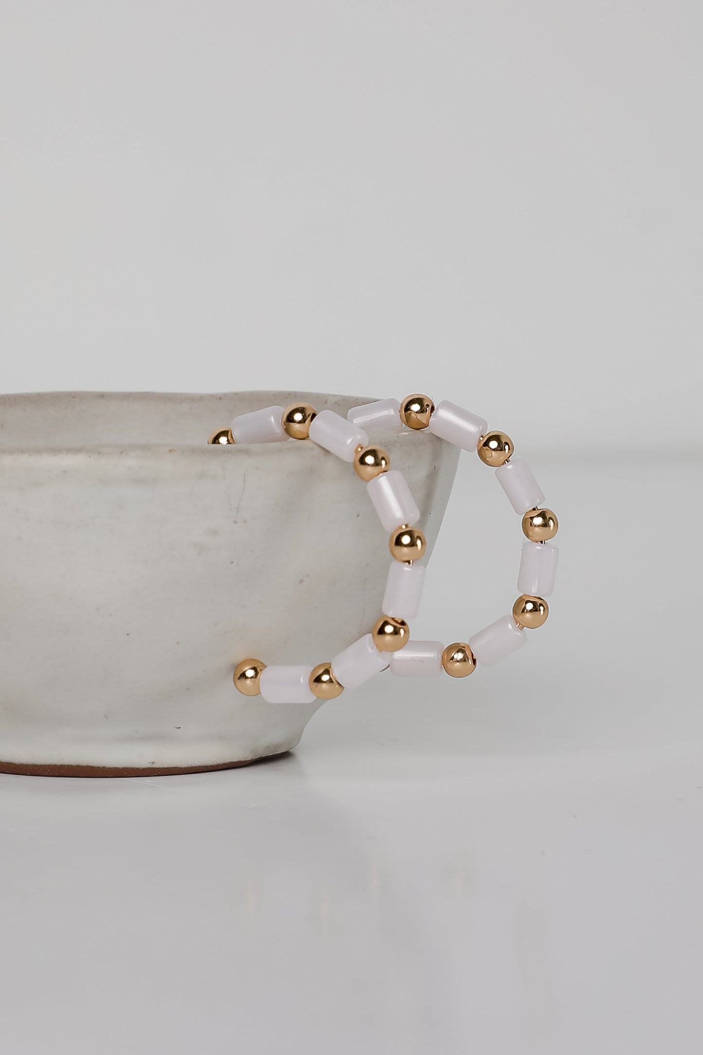 Sadie Beaded Hoop Earrings