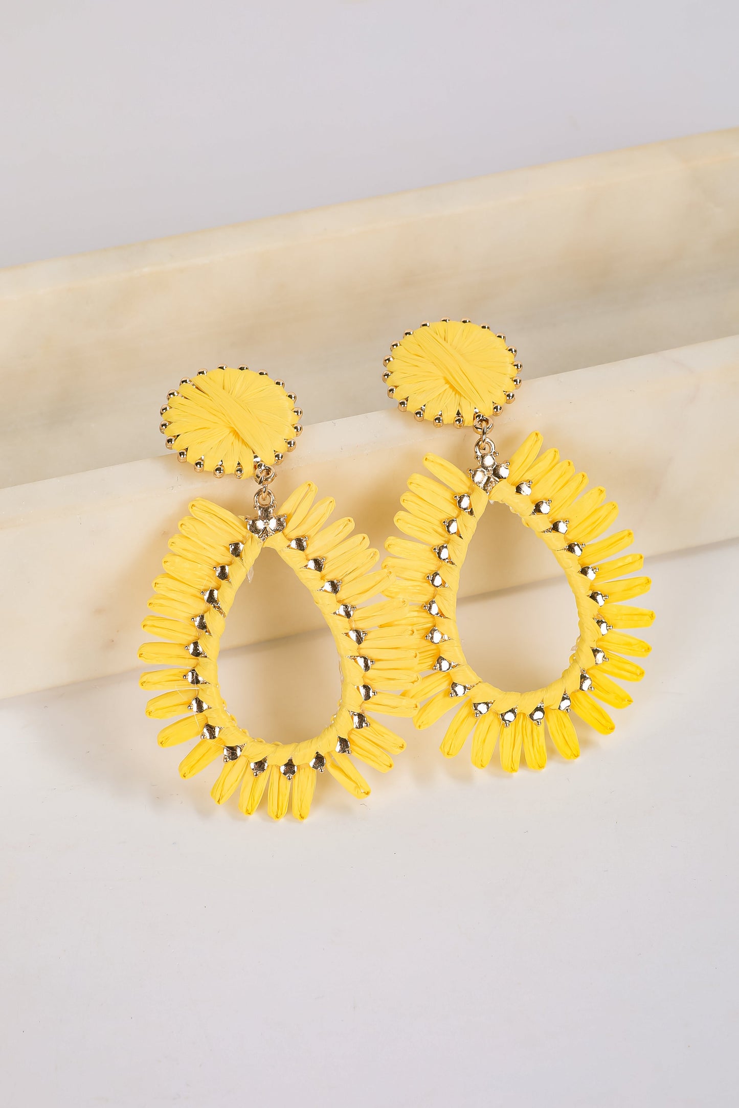 Bianca Straw Statement Earrings