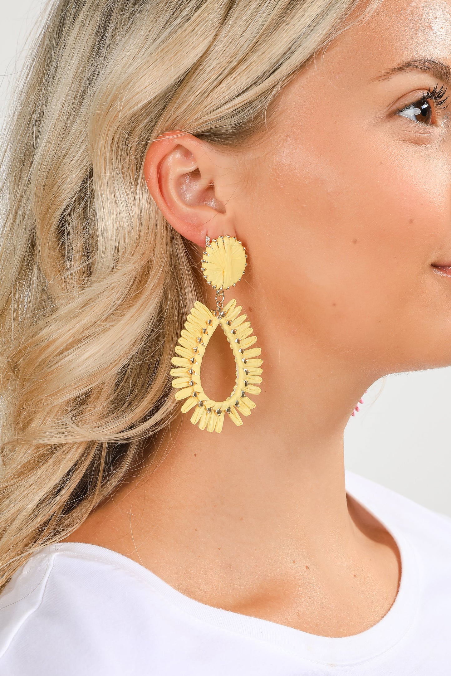 Bianca Straw Statement Earrings