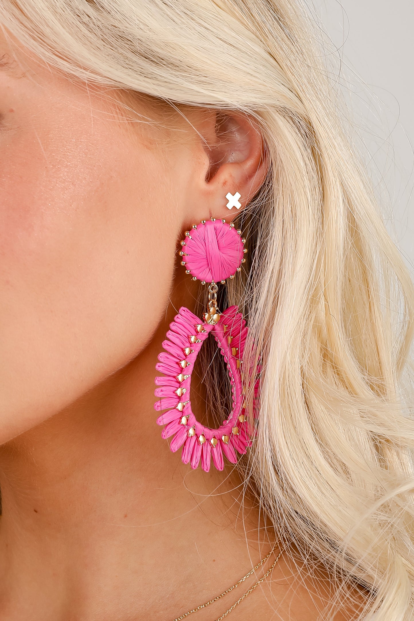 Bianca Straw Statement Earrings