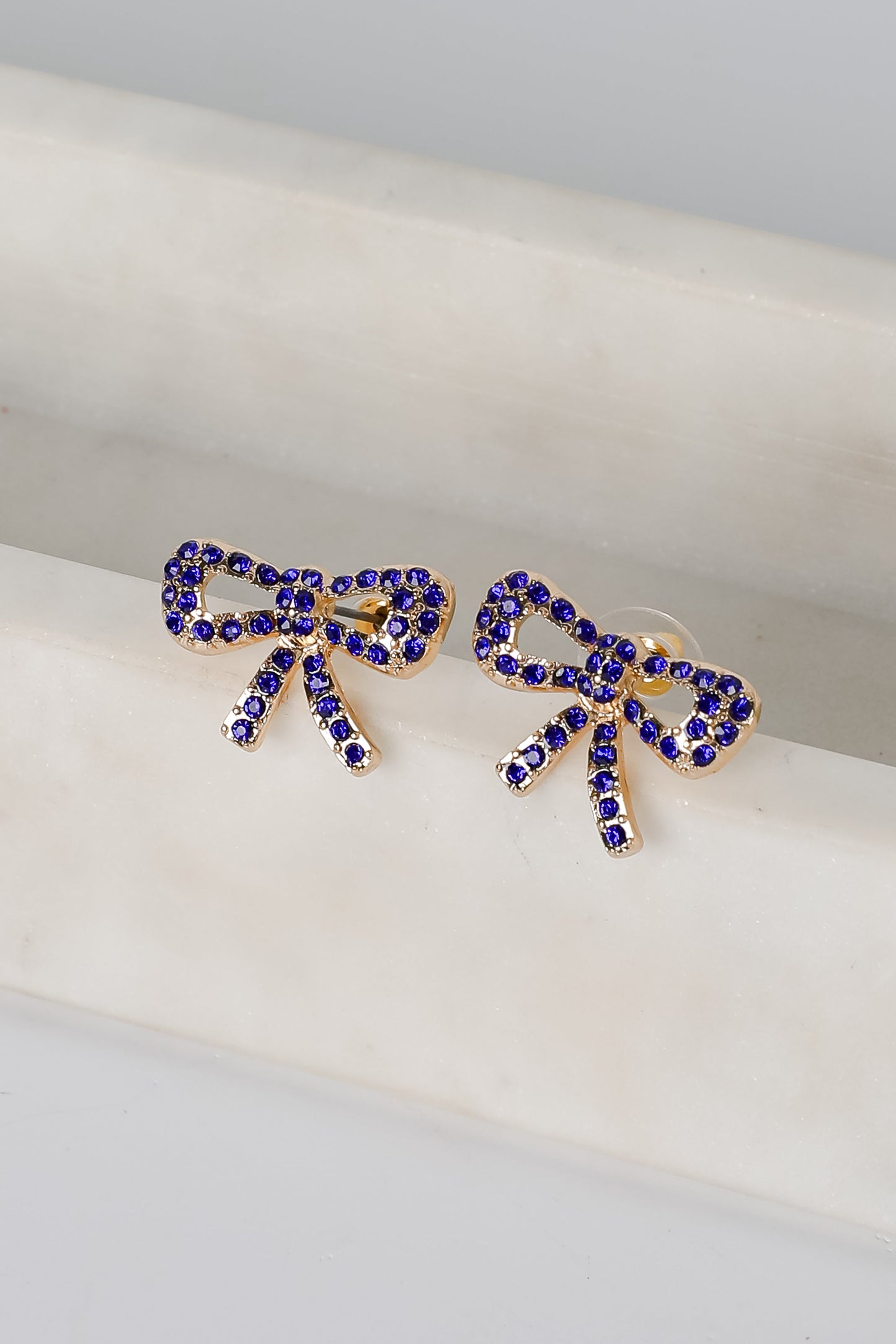Maeve Rhinestone Bow Earrings