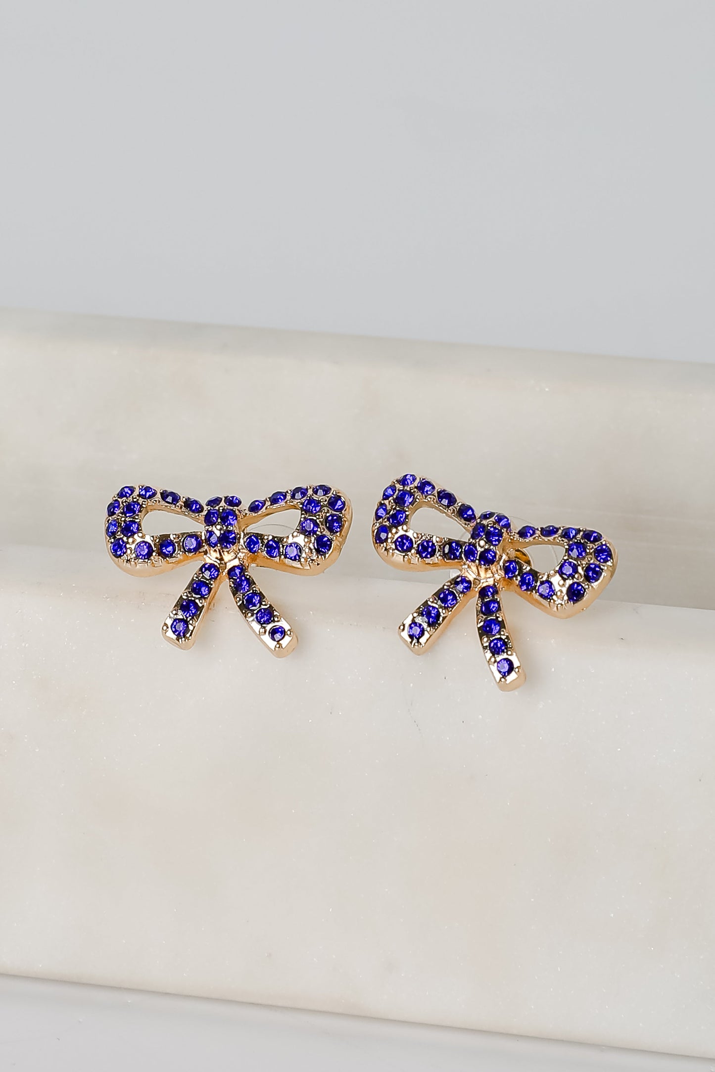 Maeve Rhinestone Bow Earrings