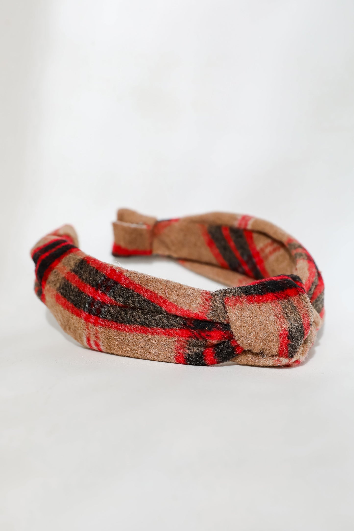 FINAL SALE - Precious Energy Plaid Knotted Headband