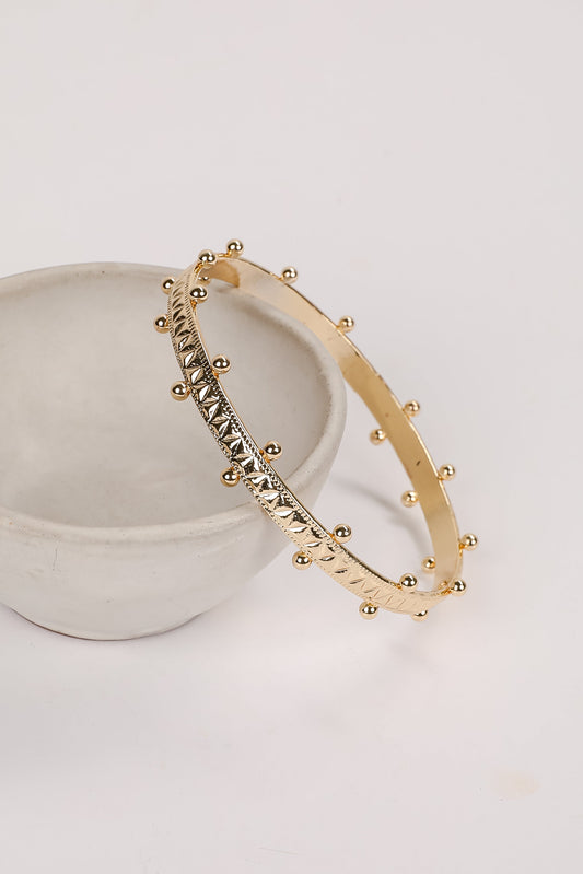 Natalia Gold Bangle Bracelet