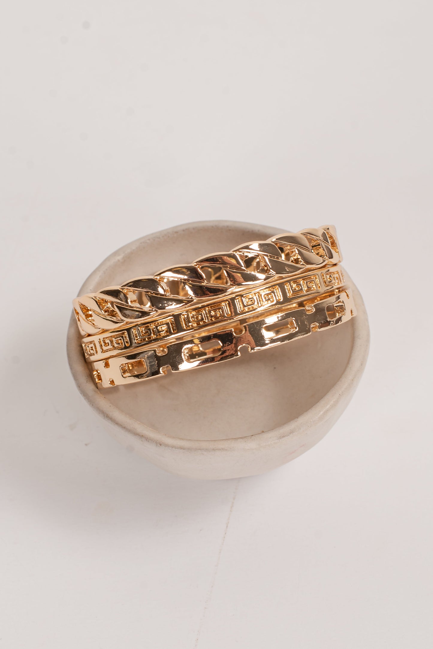 Olivia Gold Bangle Set