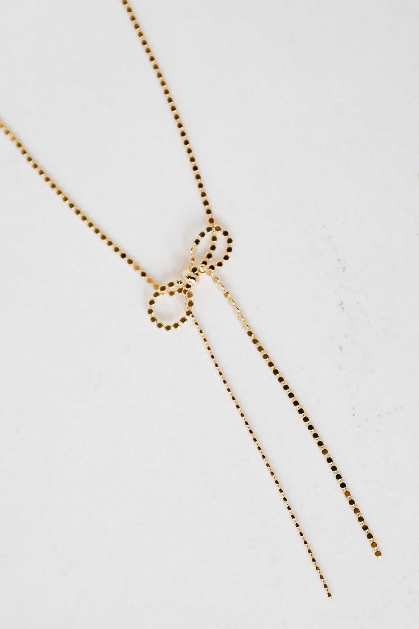 Penelope Gold Bow Chain Necklace
