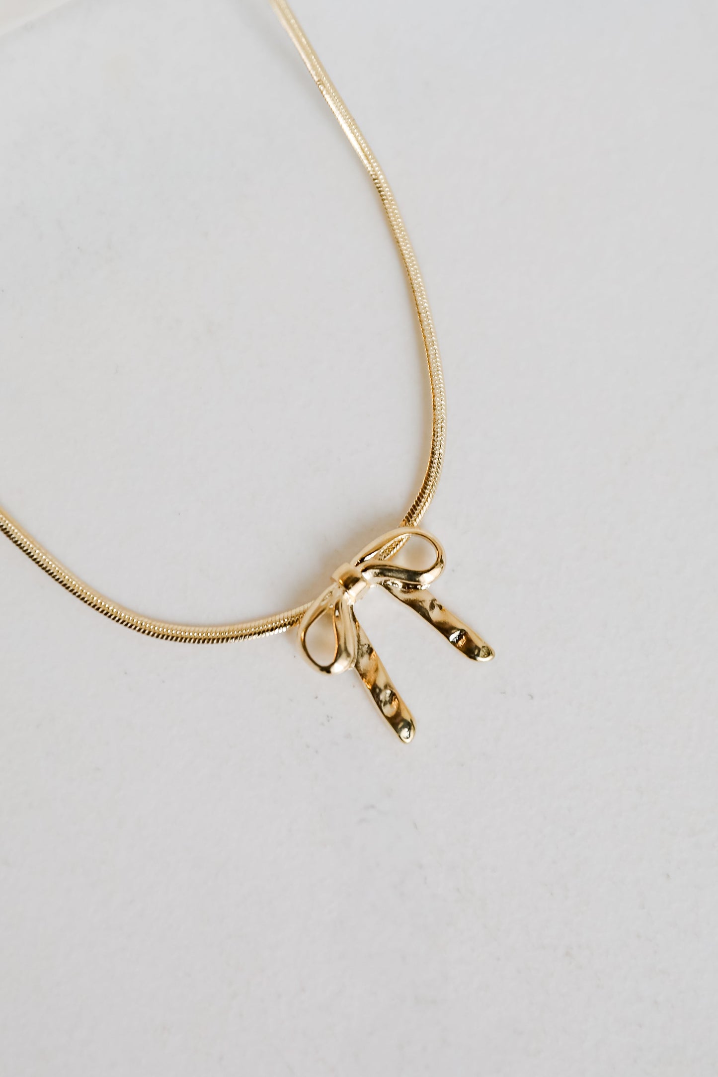 Gracie Gold Bow Charm Necklace