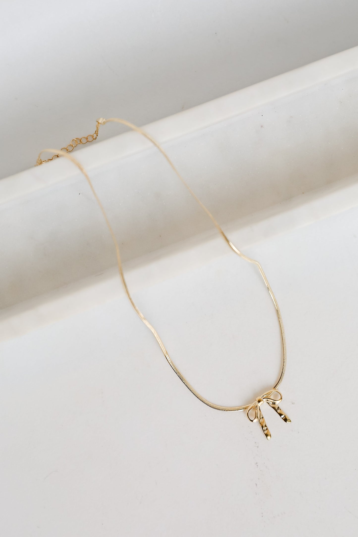 Gracie Gold Bow Charm Necklace