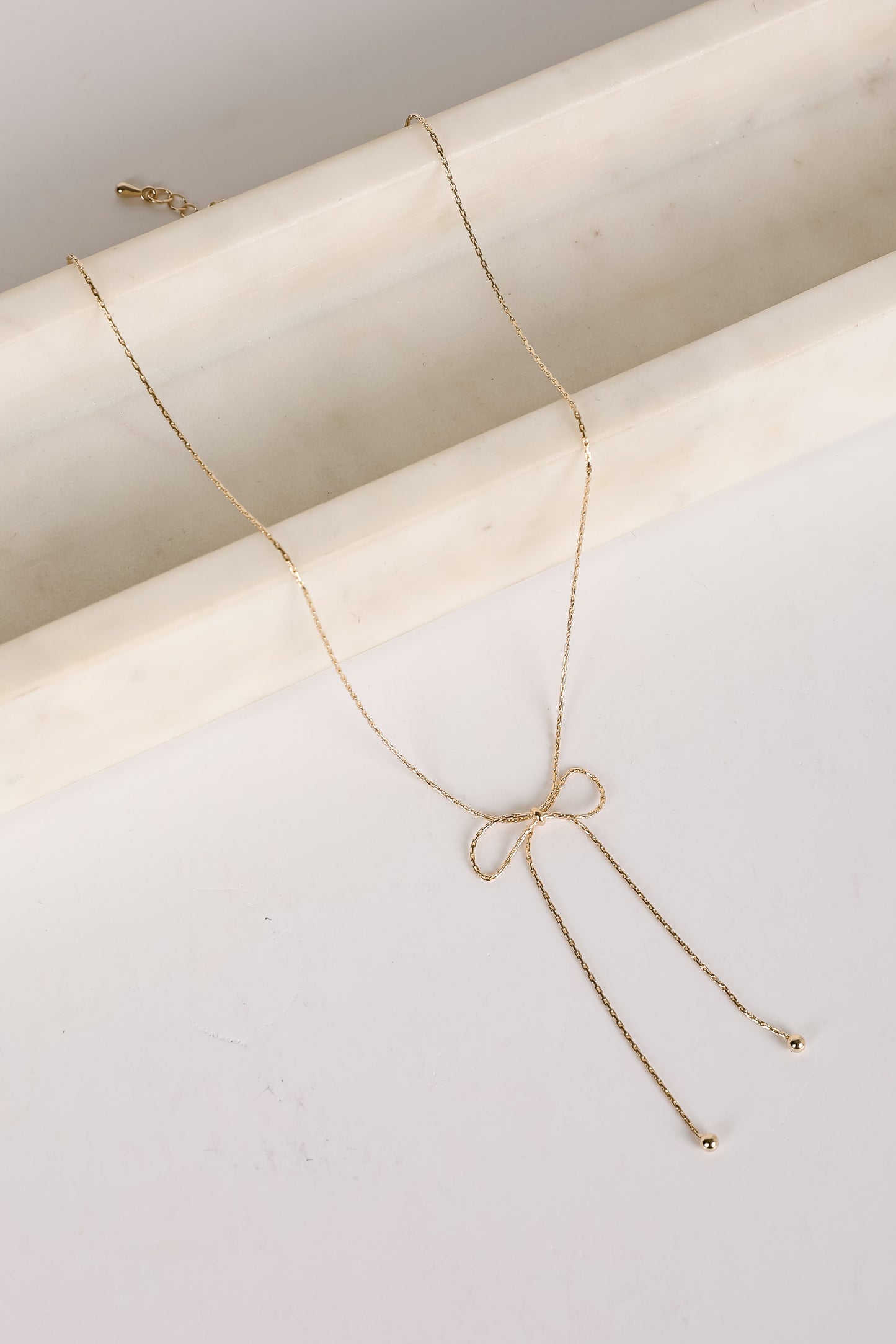 Nora Gold Bow Chain Necklace