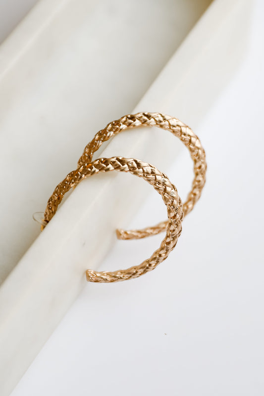 FINAL SALE - Layla Braided Hoop Earrings