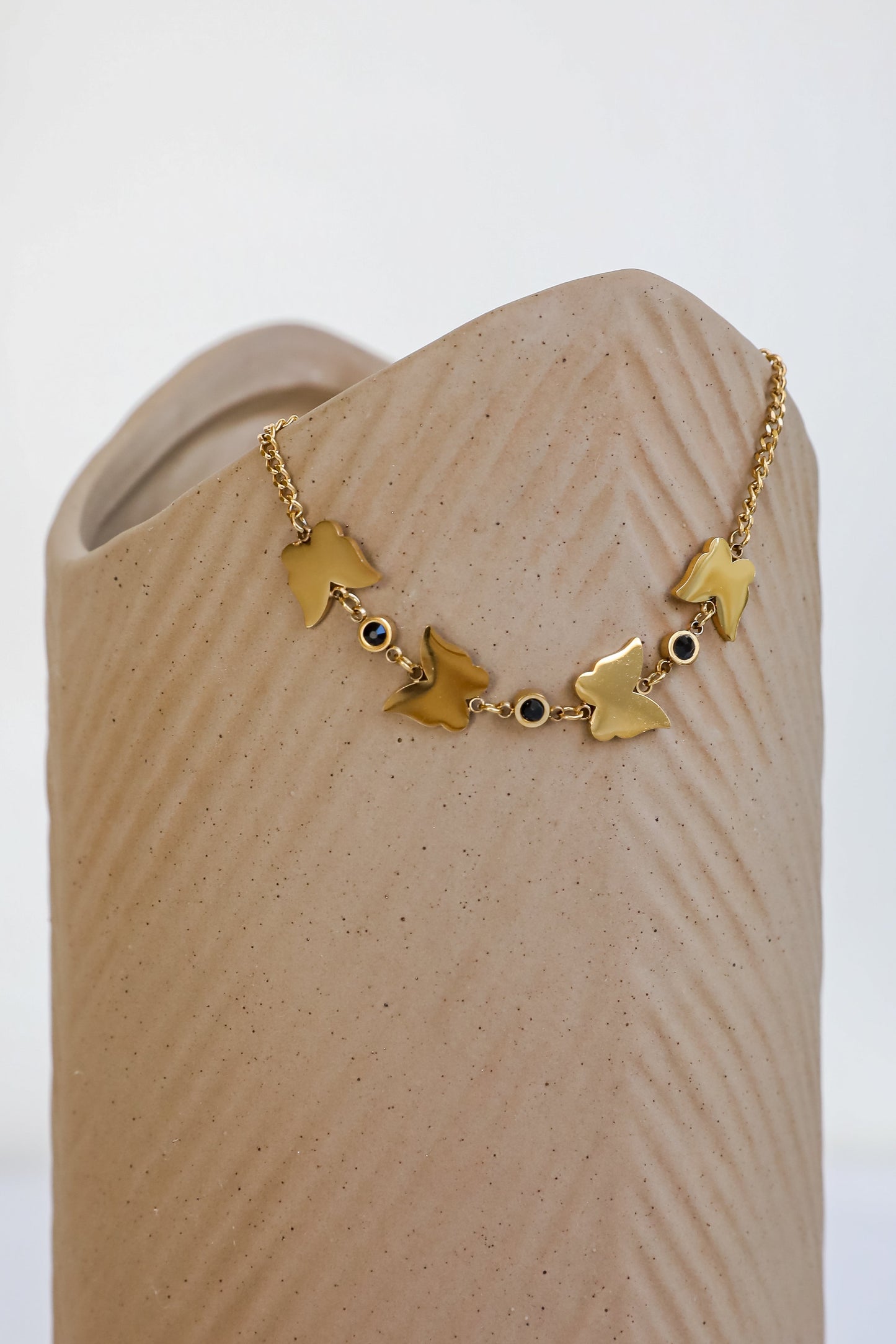 FINAL SALE - Kaia Gold Butterfly Charm Bracelet