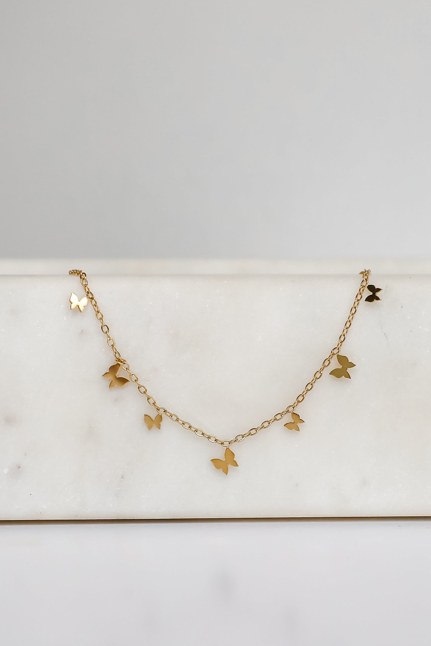 Katy Gold Butterfly Charm Bracelet