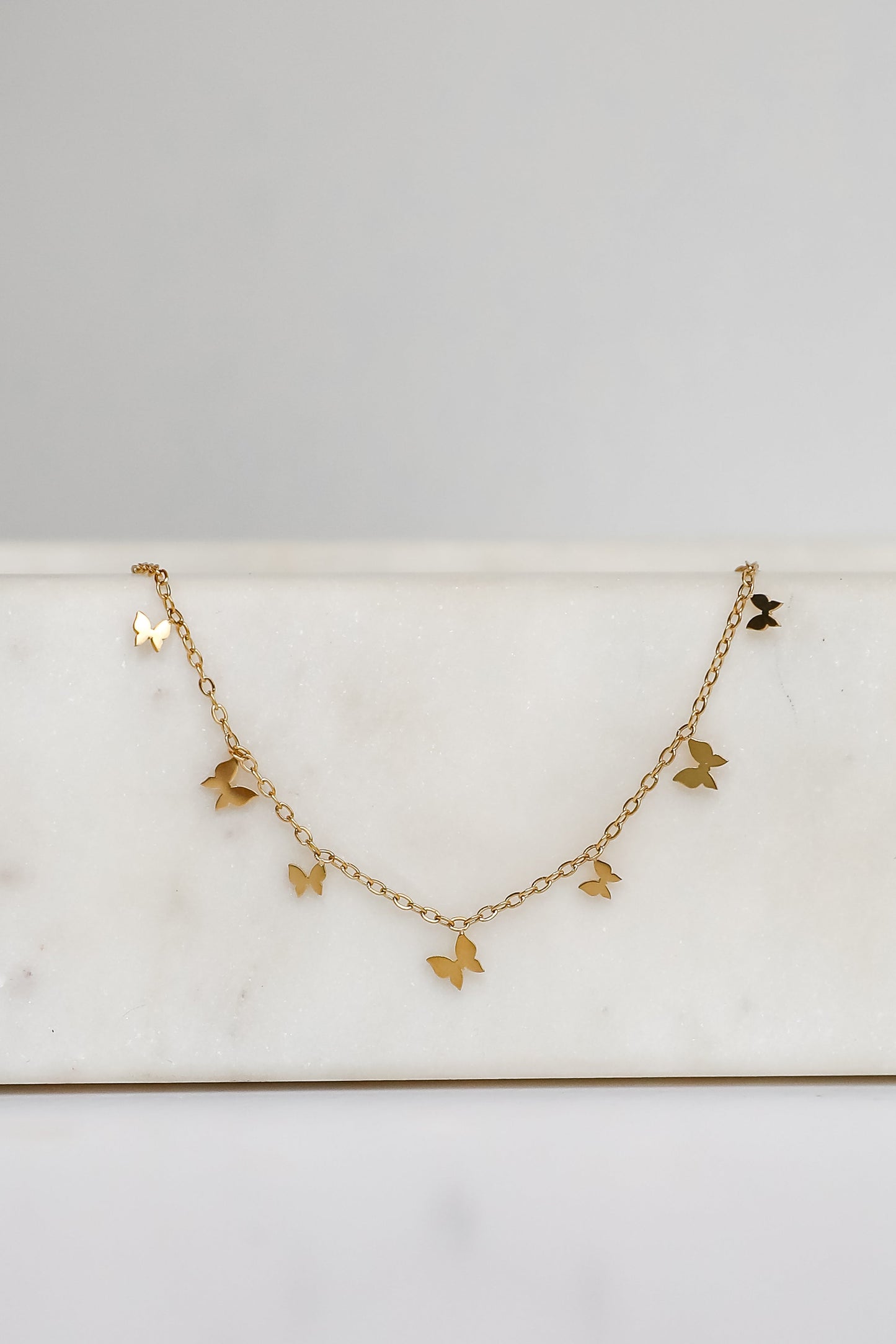Katy Gold Butterfly Charm Bracelet