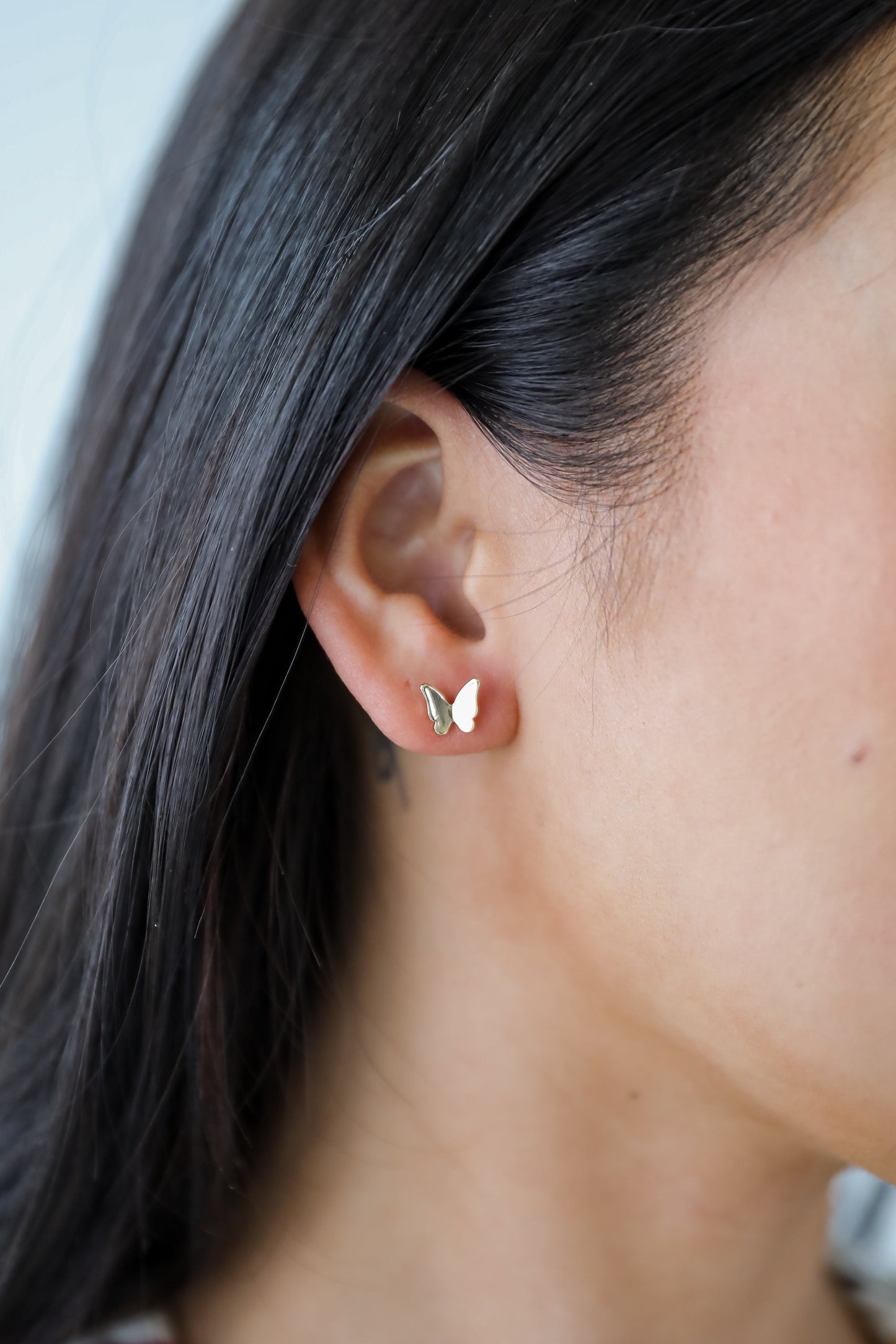 Phoebe Gold Butterfly Stud Earrings