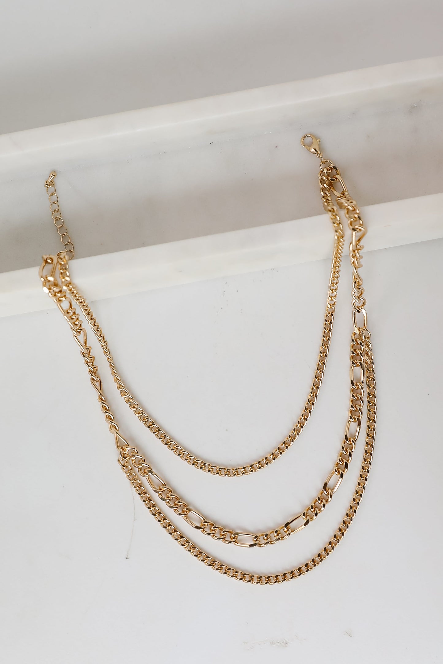 FINAL SALE - Quinn Gold Layered Chain Necklace