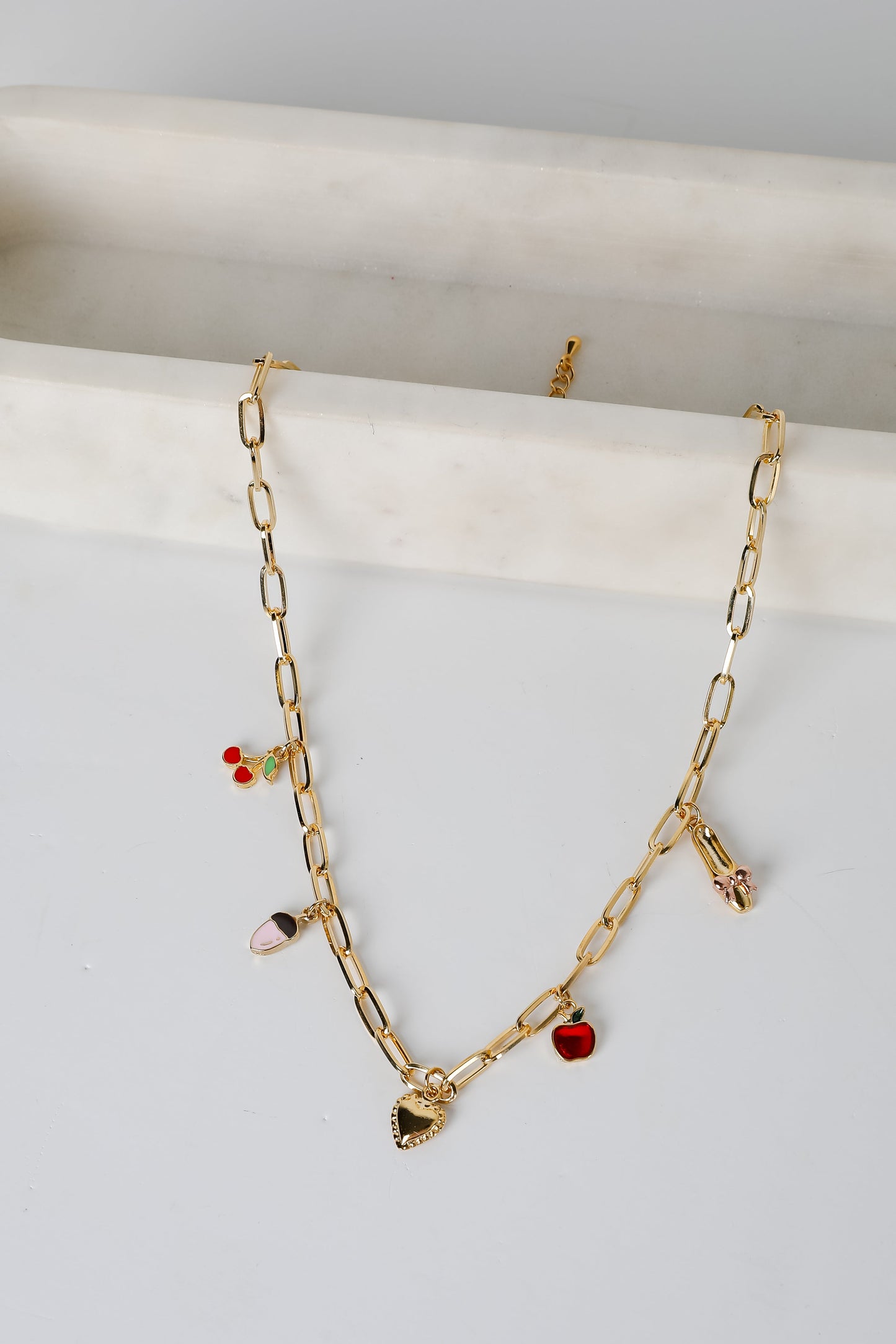 Emily Gold Charm Necklace