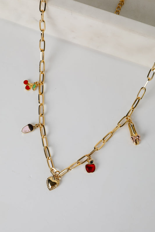 Emily Gold Charm Necklace