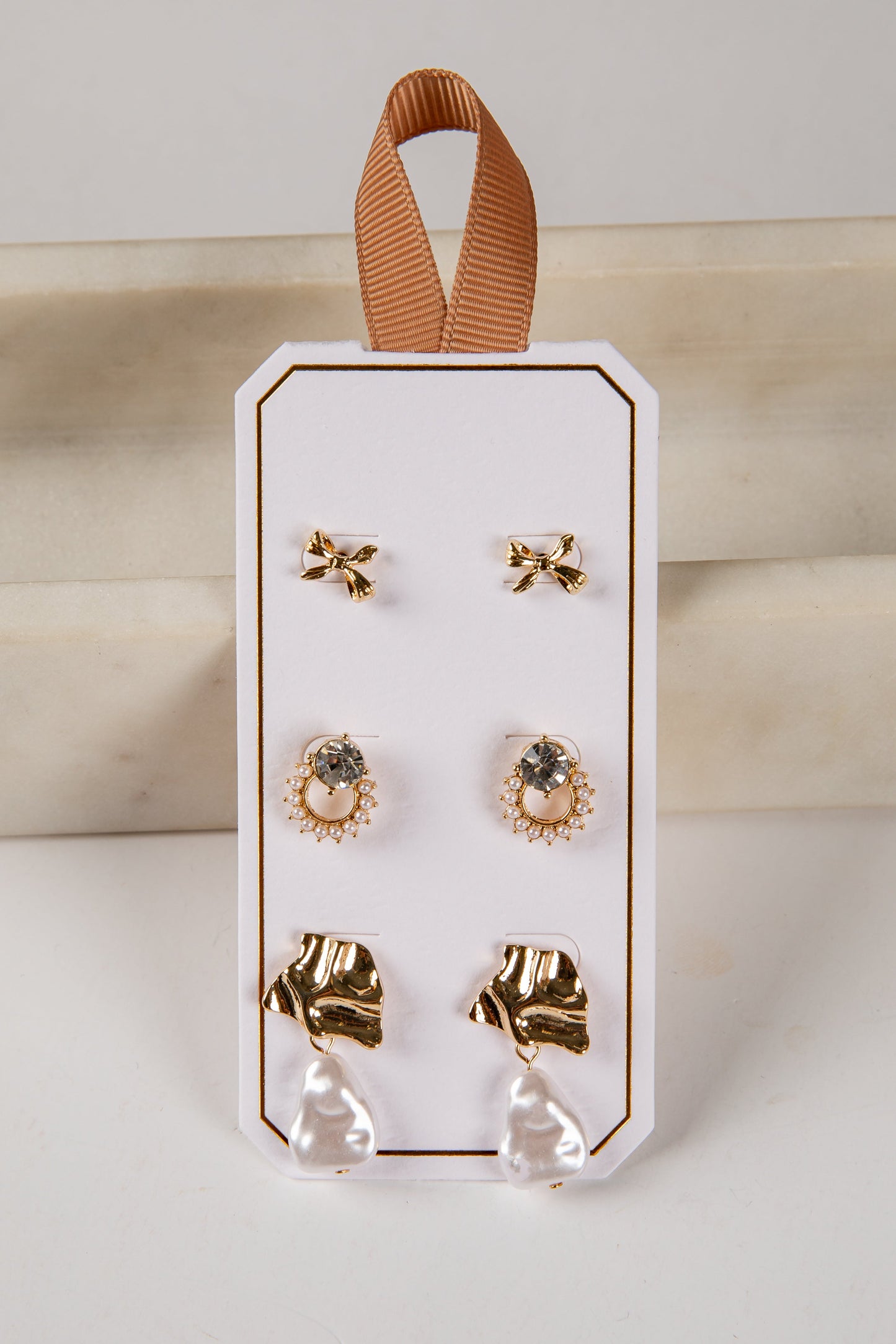 Reece Gold Earring Set