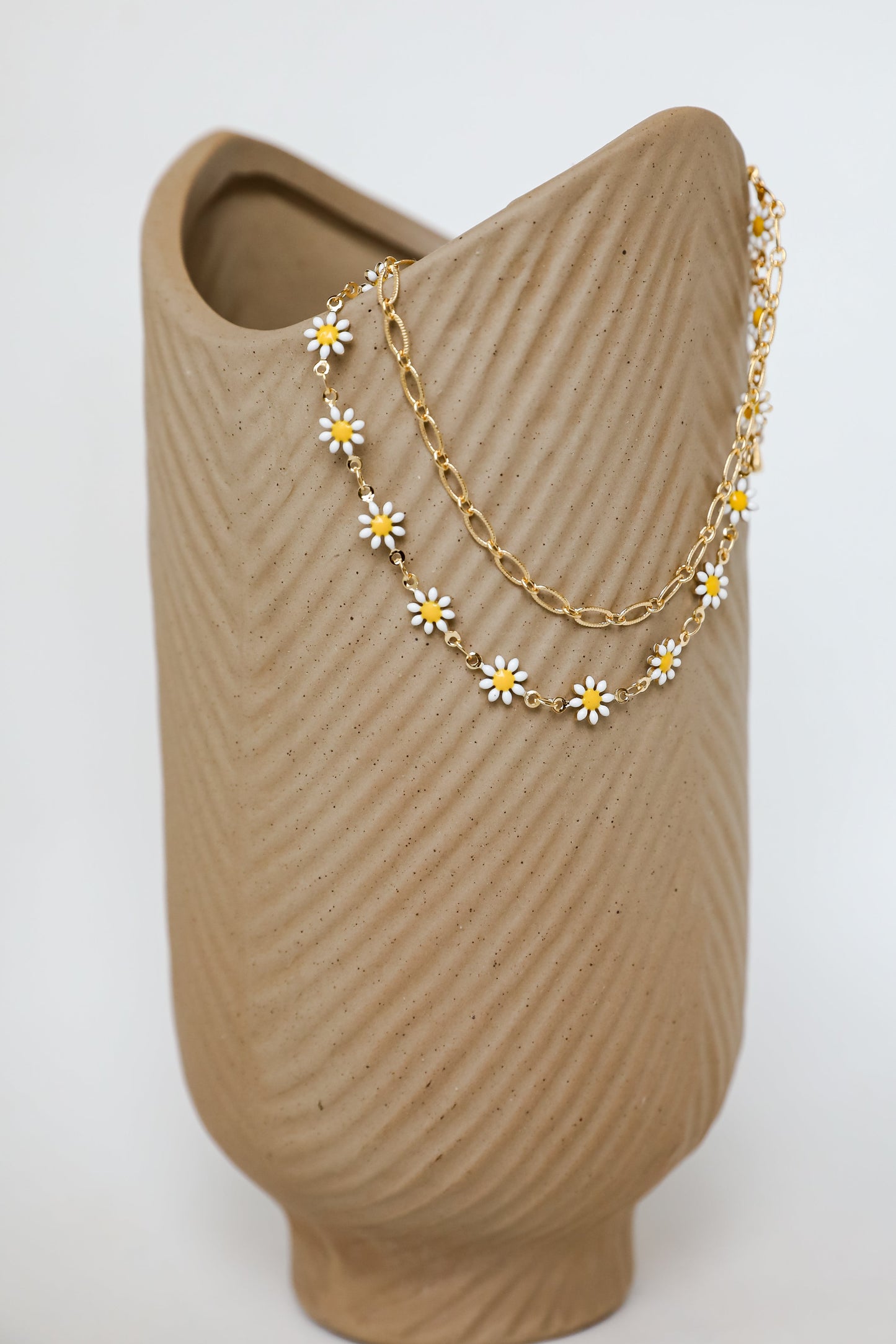 Rachel Gold Flower Charm Layered Anklet