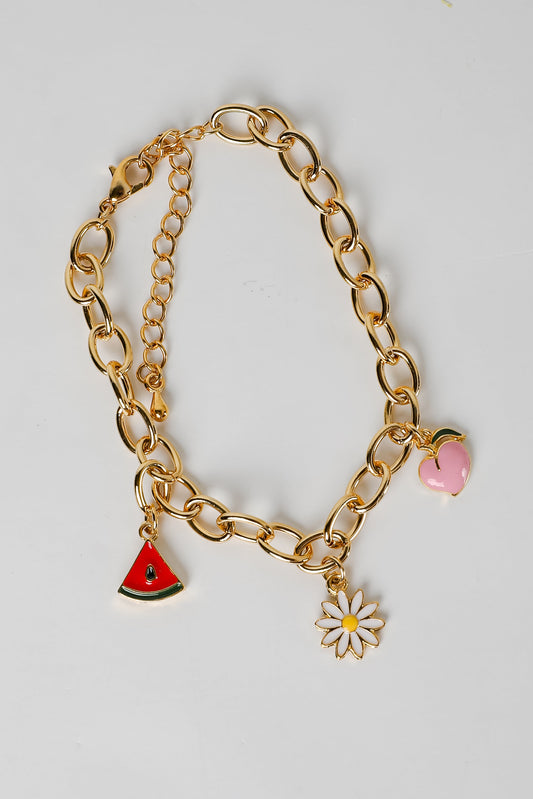 Chloe Gold Charm Bracelet